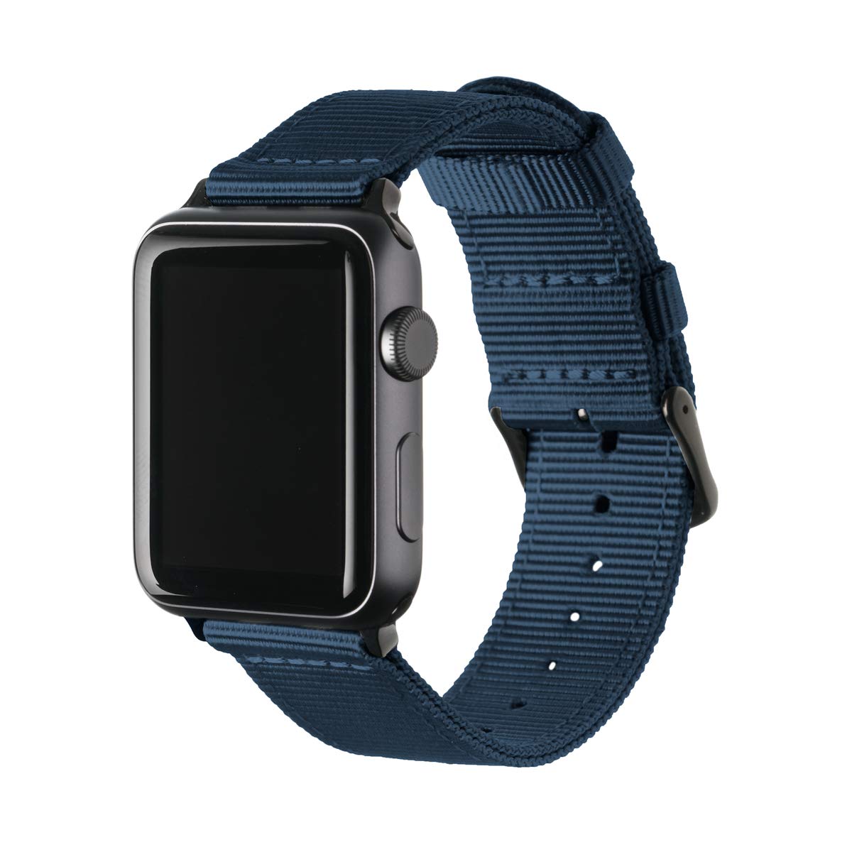 Archer Watch Straps   Premium Nylon Replacement Bands For Apple Watch (Navy, Black, 38/40/41Mm)