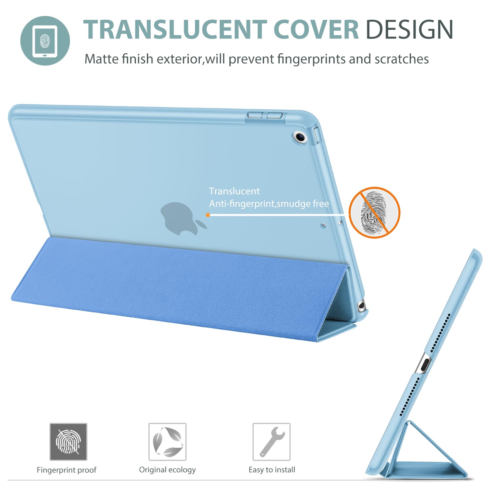 Procase For Ipad 9.7 Inch Case Ipad 6Th/5Th Generation Case 2018 2017(Model: A1893 A1954 A1822 A1823), Ultra Slim Lightweight St