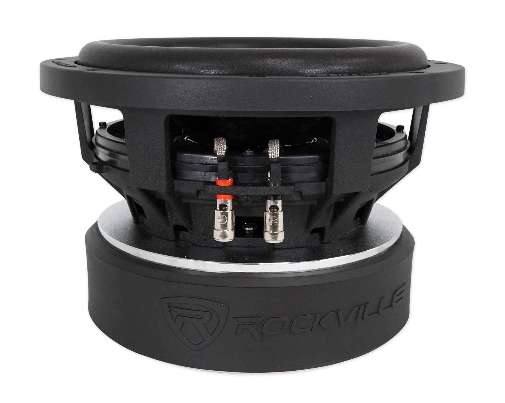 Rockville Punisher 10D1 5000W Peak Subwoofer, 3 Voice Coil, Dual 1-Ohm, 1250W Rms, 246 Oz Magnet, Deep Bass, For Car Audio