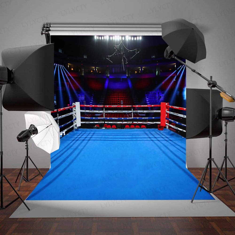 Lylycty 5X7Ft Boys Birthday Party Photography Backdrop Boxing Ring Background For Children Men Portrait Birthday Party Banner Ph