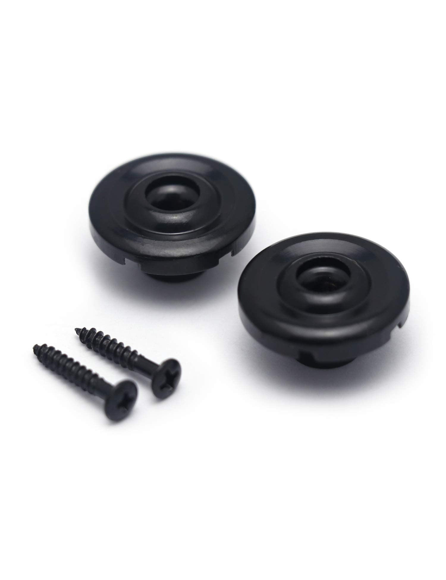 Metallor Bass Guitar String Trees String Retainer Guides for Bass Guitar Parts Replacement Pack of 2pcs with Mounting Screws Bla