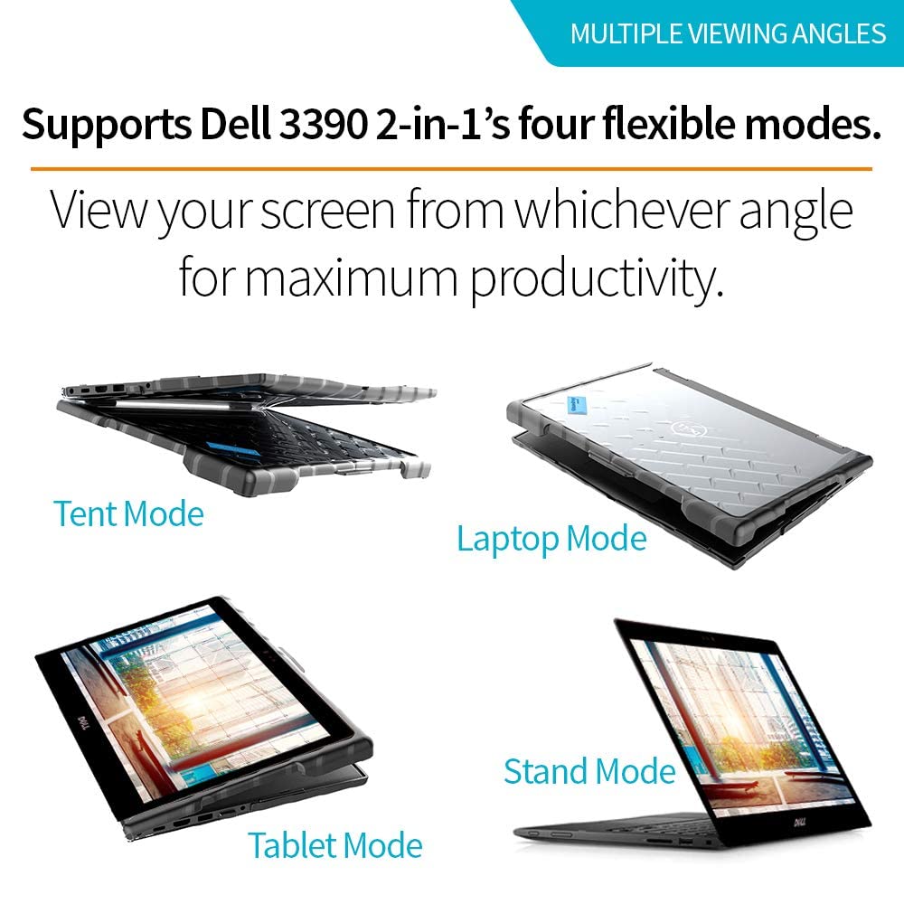 Gumdrop Droptech Laptop Case Fits Dell Latitude 3390 13'' 2 In 1. Designed For K 12 Students, Teachers And Classrooms   Drop Tes