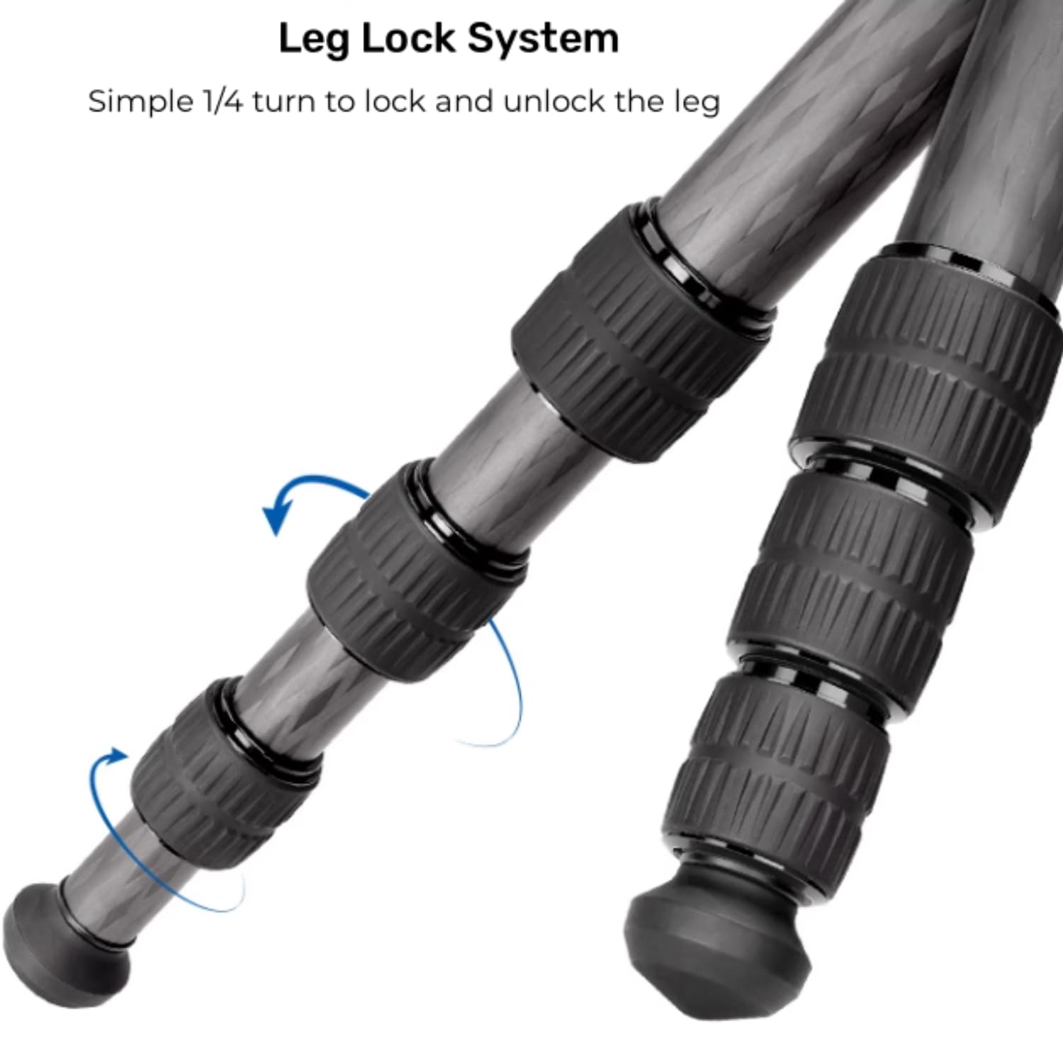 Leofoto Mp 284 Cf Monopod Carbon Fiber 65'' Tall 4 Section