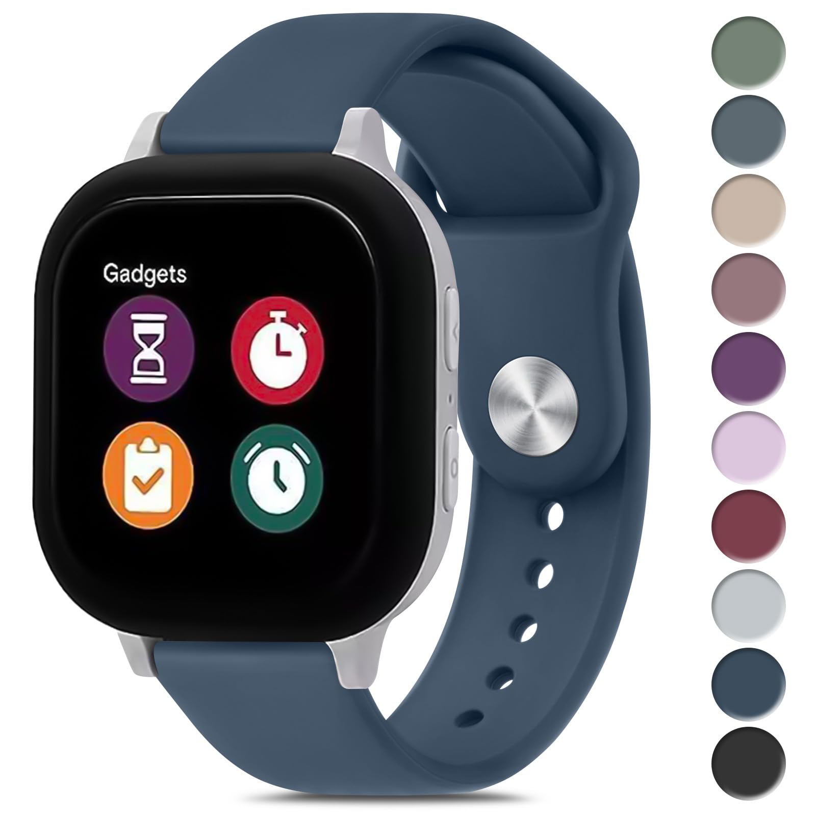 Meliya Bands For Gizmo Watch 3 2 1 / Gabb Watch, 20Mm Quick Release Soft Silicone Sport Replacement Watch Strap For Verizon Gizm