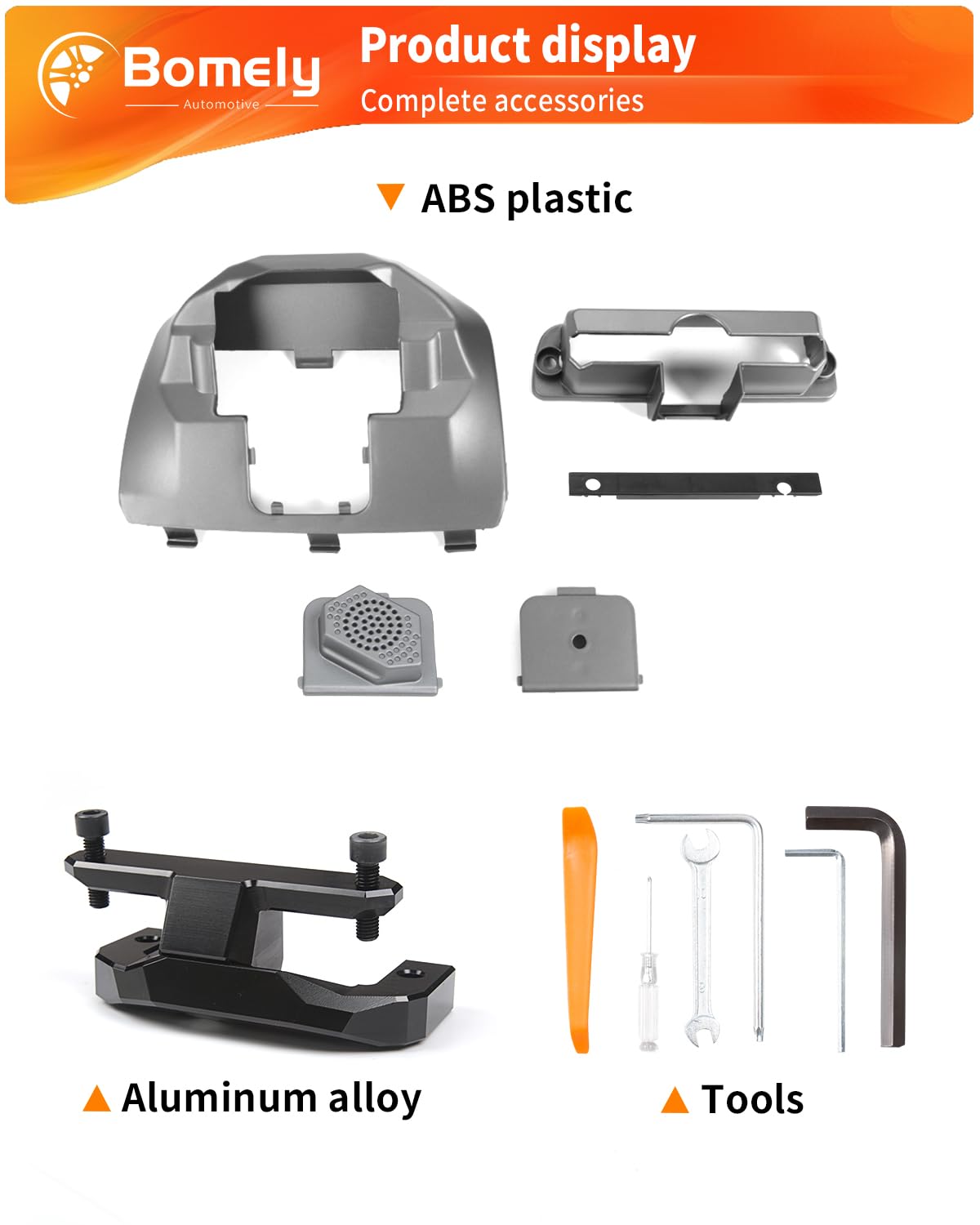 Bomely Screen Swivel Mount Compatible With Tesla Model 3 2017 2023 & Model Y 2020 2024 Center Console Navigation Original Silver