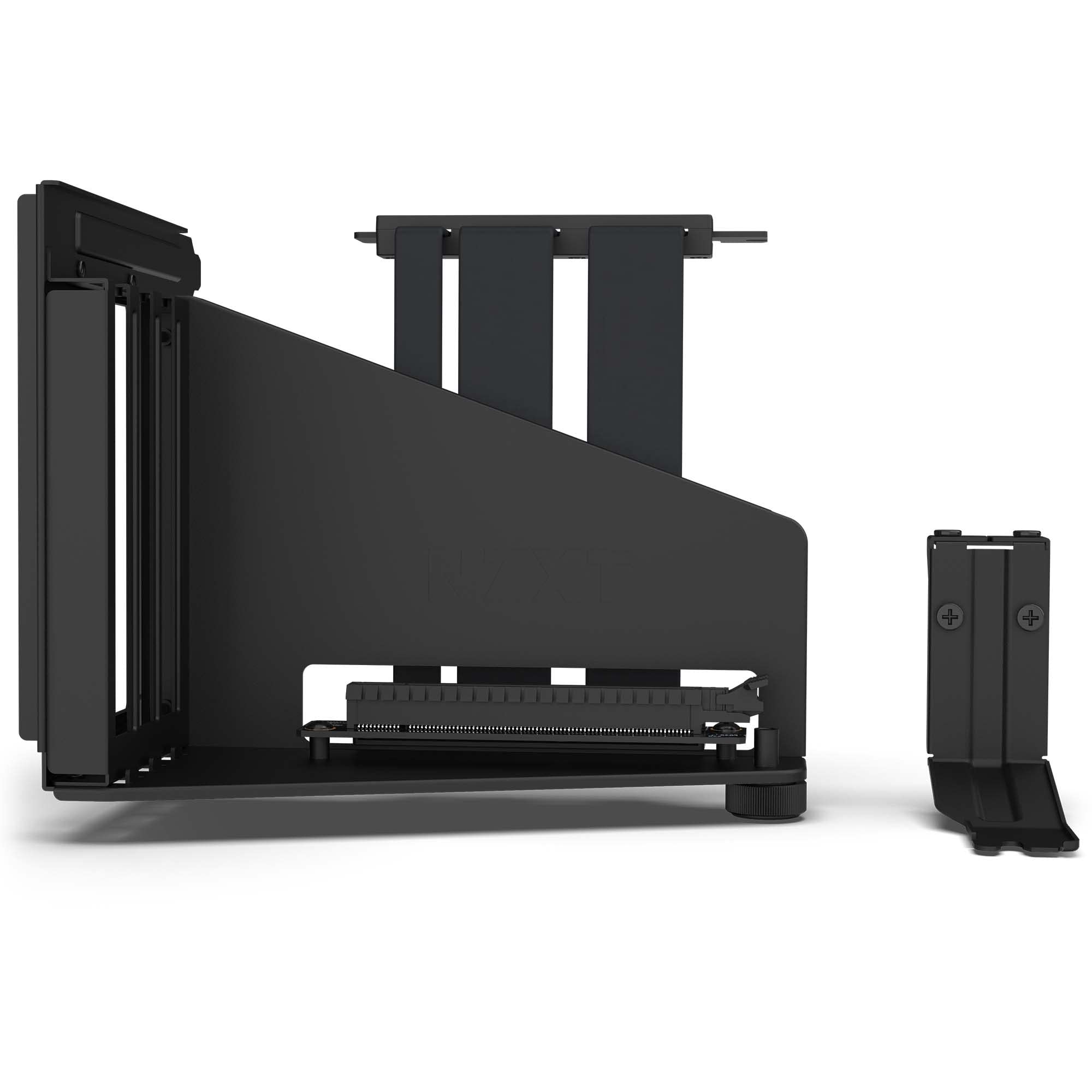 Nzxt Vertical Gpu Mounting Kit   Ab Rh175 B1 175 Mm Pcie 4.0X16 Riser Cable   Gpu Holder   Sturdy Steel Bracket   Black