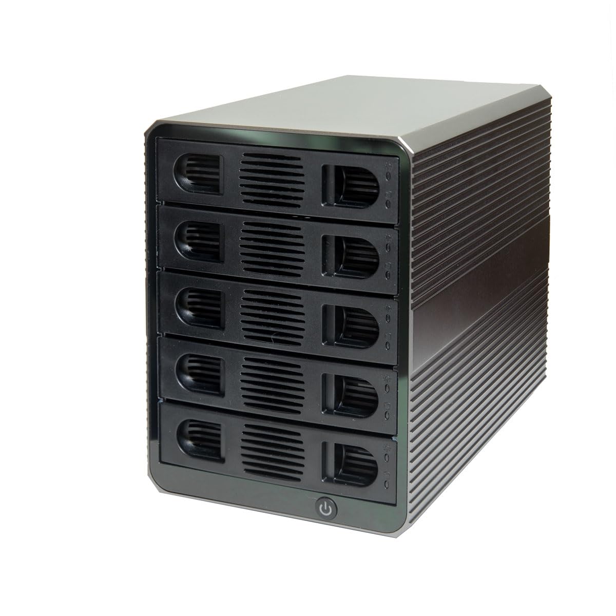 5 Bay USB 3.2 Type-C 10Gbps Daisy-Chain Hard Drive Enclosure DAS, Support 120TB (5X 24TB) 2.5 & 3.5 SATA HDD/SSD