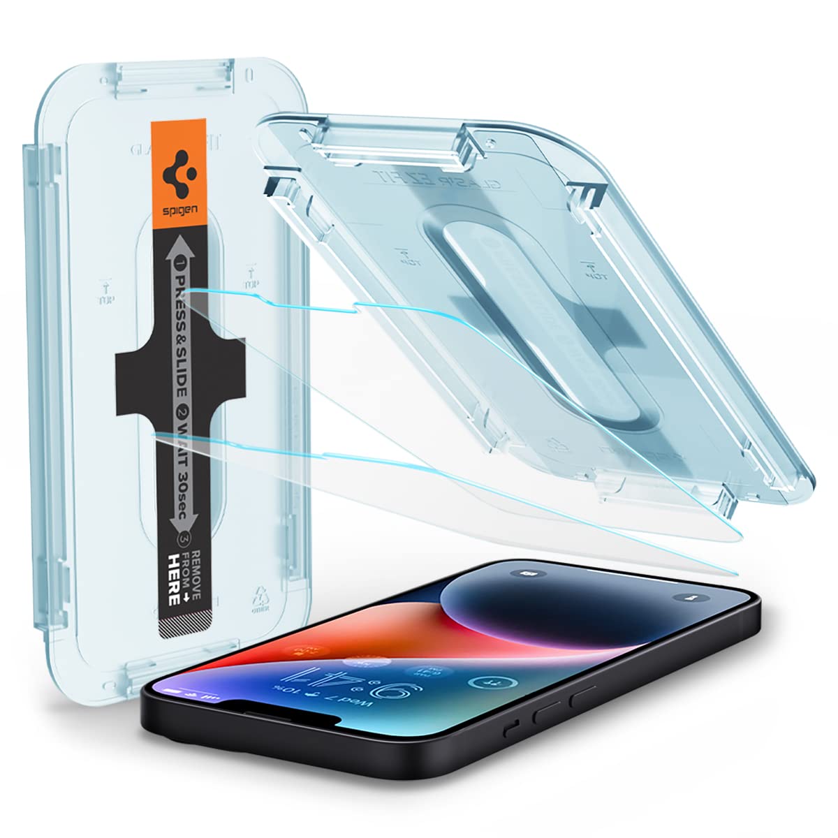 Spigen Tempered Glass Screen Protector Designed For Iphone 14 Plus/Iphone 13 Pro Max [2 Pack]