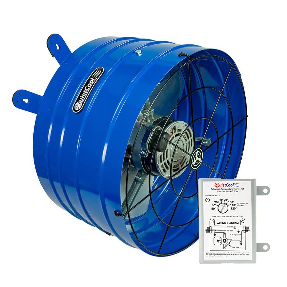 Quietcool Attic Gable Fan With Thermostat (Afg Pro 2.0)
