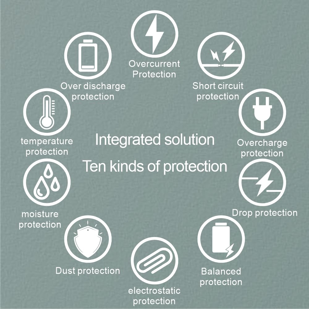 Bisida 10S Bms 36V 15A Li Ion Pcb Protection Board With Balance Wire And Ntc, Ten Functional Protections, Split Ports, For Lithi