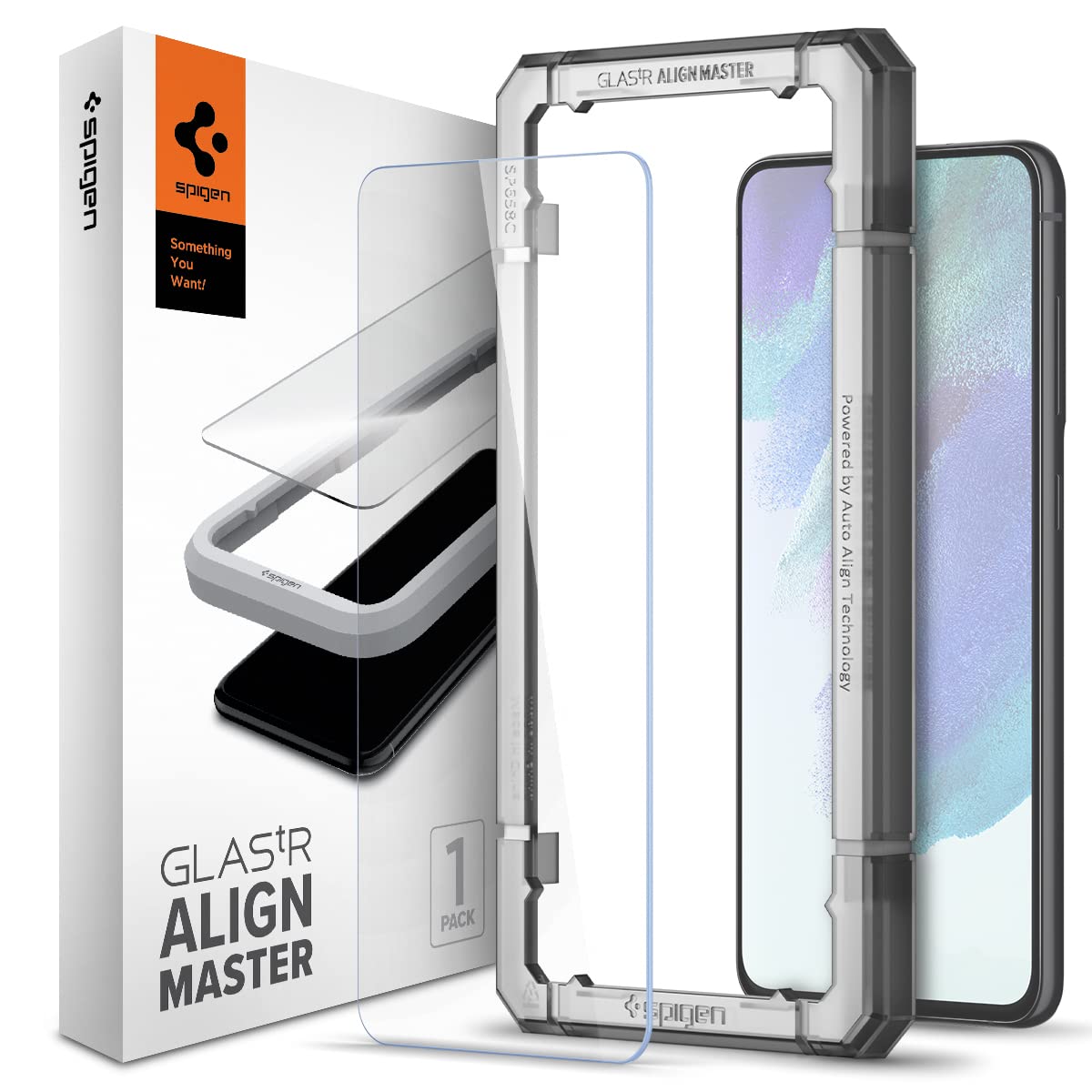 Spigen Tempered Glass Screen Protector Glastr Alignmaster] Designed For Galaxy S21 Fe 5G   2 Pack