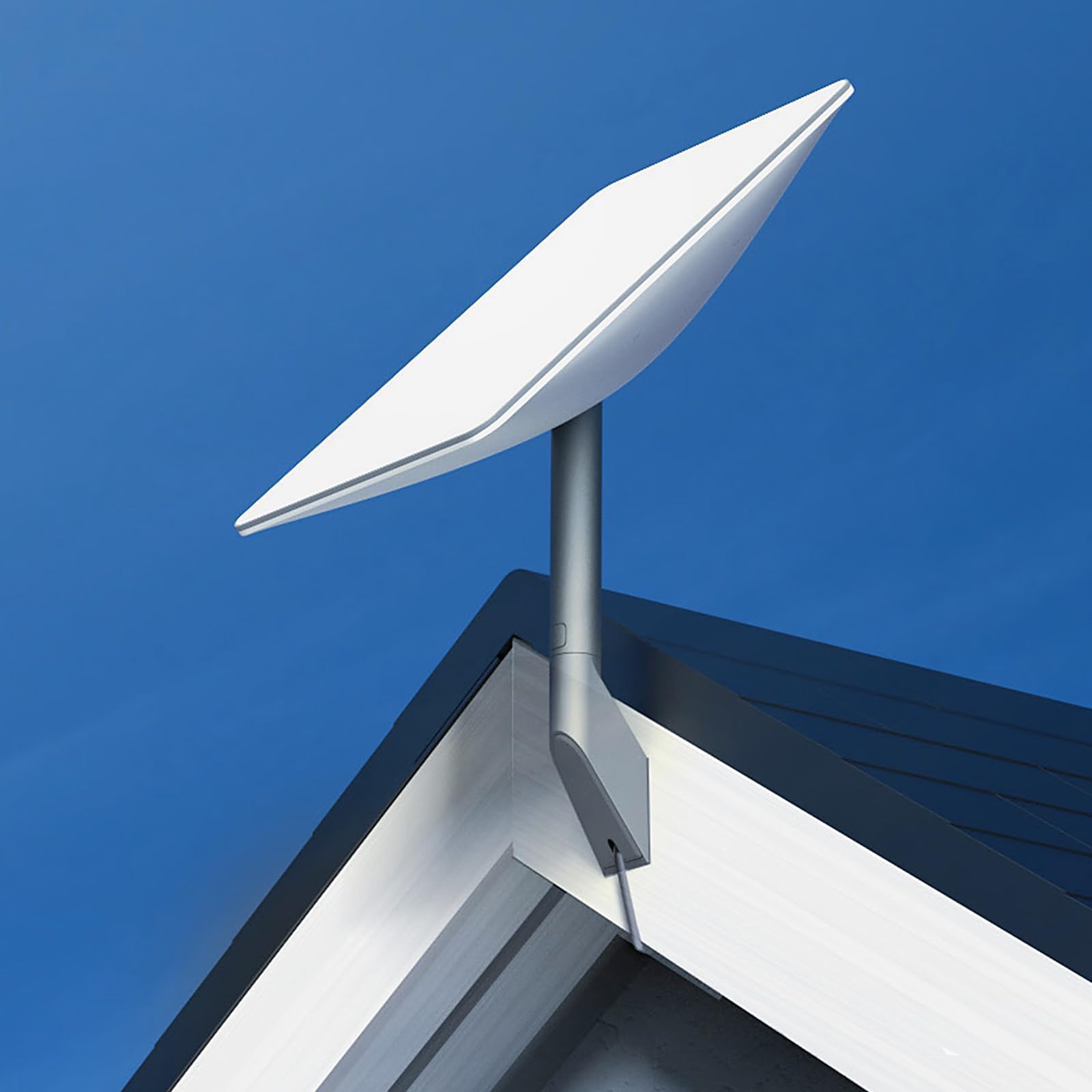 Starlink V2 Gen2 Short Wall Mount, Oem Mounting Kit Suitable For Buildings With Short Eaves, Compatible With Starlink V2 (Gen 2)