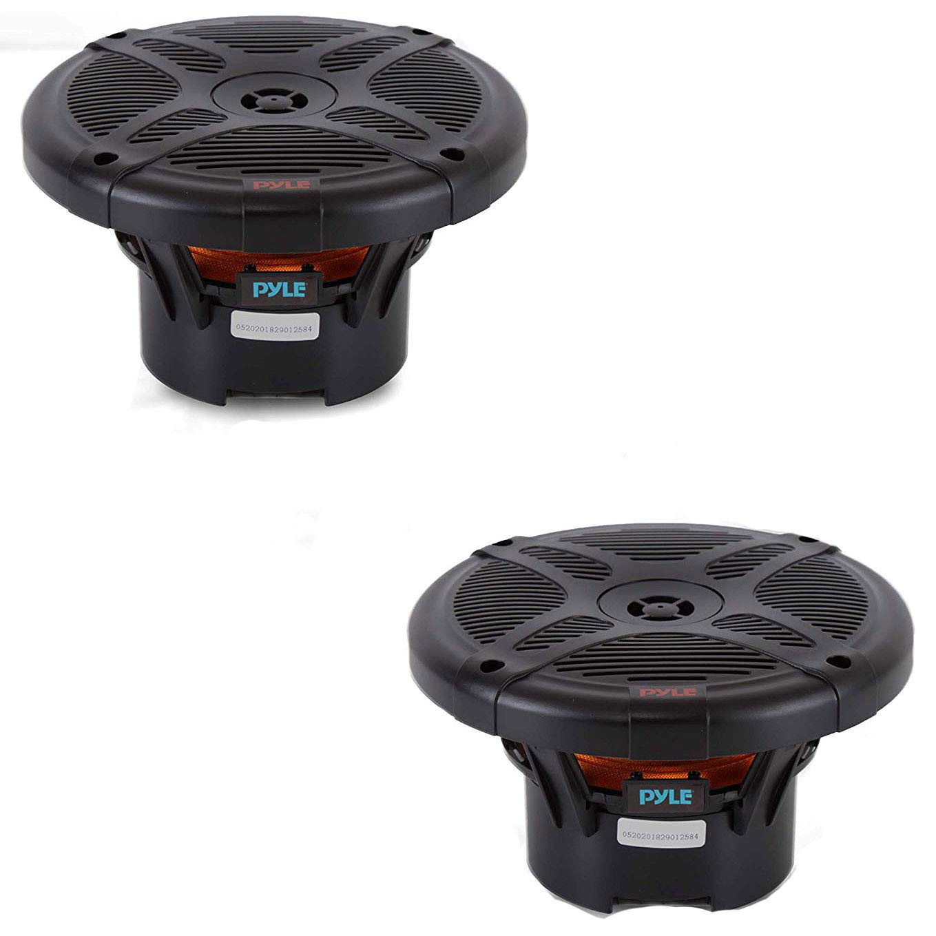 Pyle 6.5 Inch Bluetooth Marine Speakers - 2-Way Ip-X4 Waterproof And Weather Resistant Outdoor Audio Dual Stereo Sound System Wi