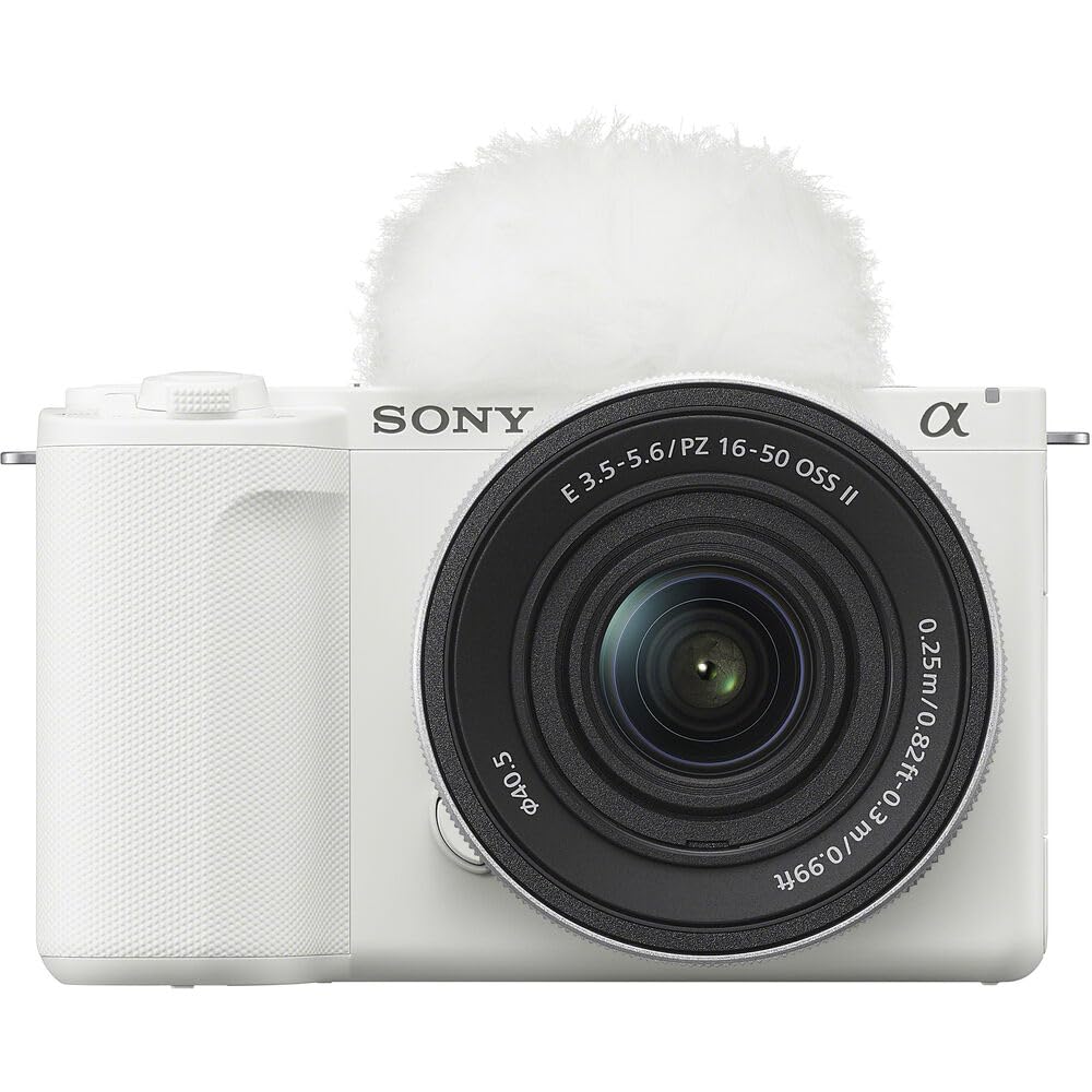 Sony Zv-E10 Ii Mirrorless Alpha Aps-C Camera Body + 16-50Mm F3.5-5.6 Oss Ii Lens White Zve10M2Kw Content Creators Bundle With Cp