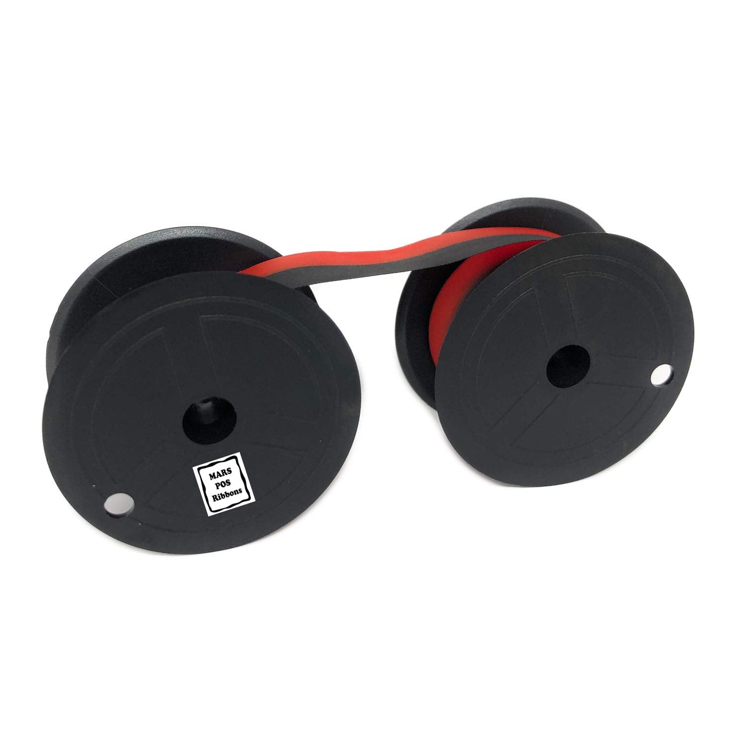 Mars Pos Ribbons Compatible With Calculator Spool Ribbon Replacement For Universal Gr24Br Ribbon (Black Red, 3 Pack)