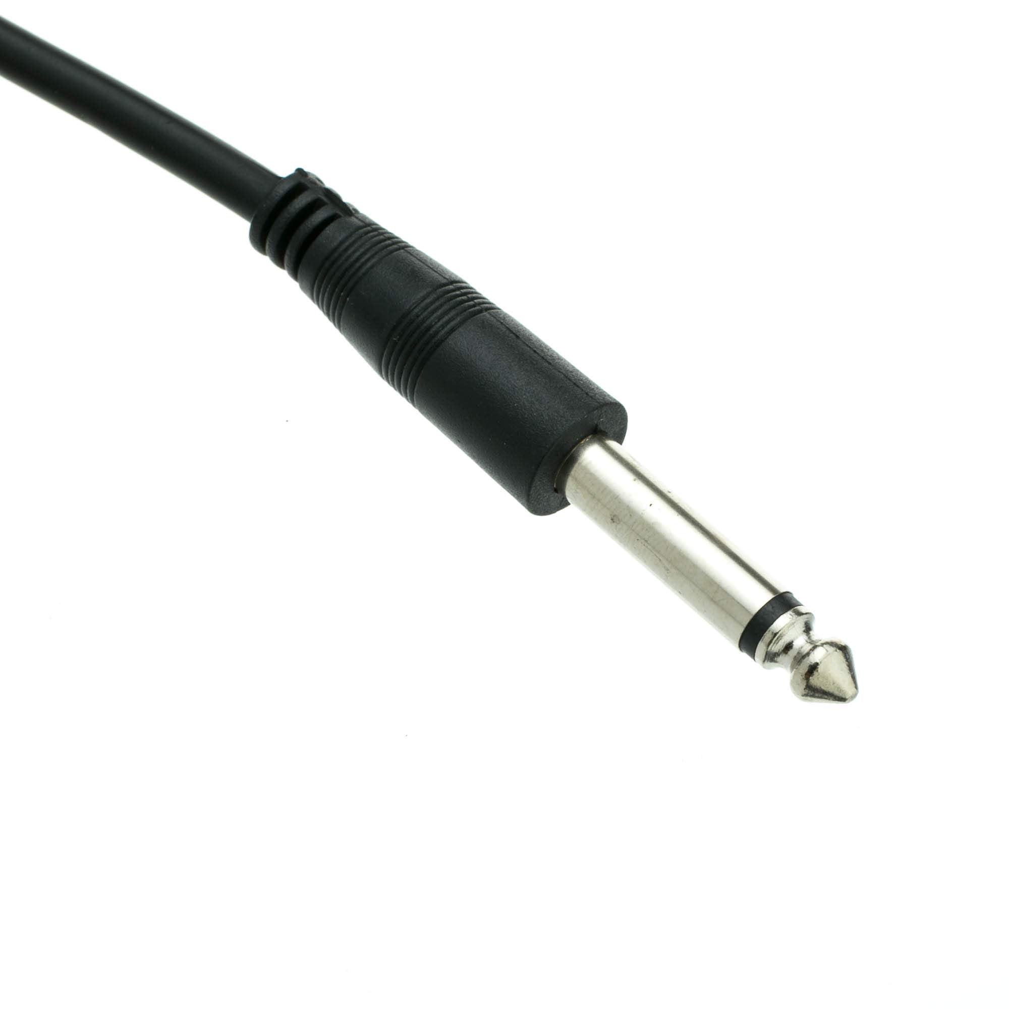 Cablewholesale 1/4 Inch Mono Patch Cable, 10 Feet 1/4'' Mono Male To 1/4'' Mono Male Cord For Electric Instruments (Guitar, Keyb