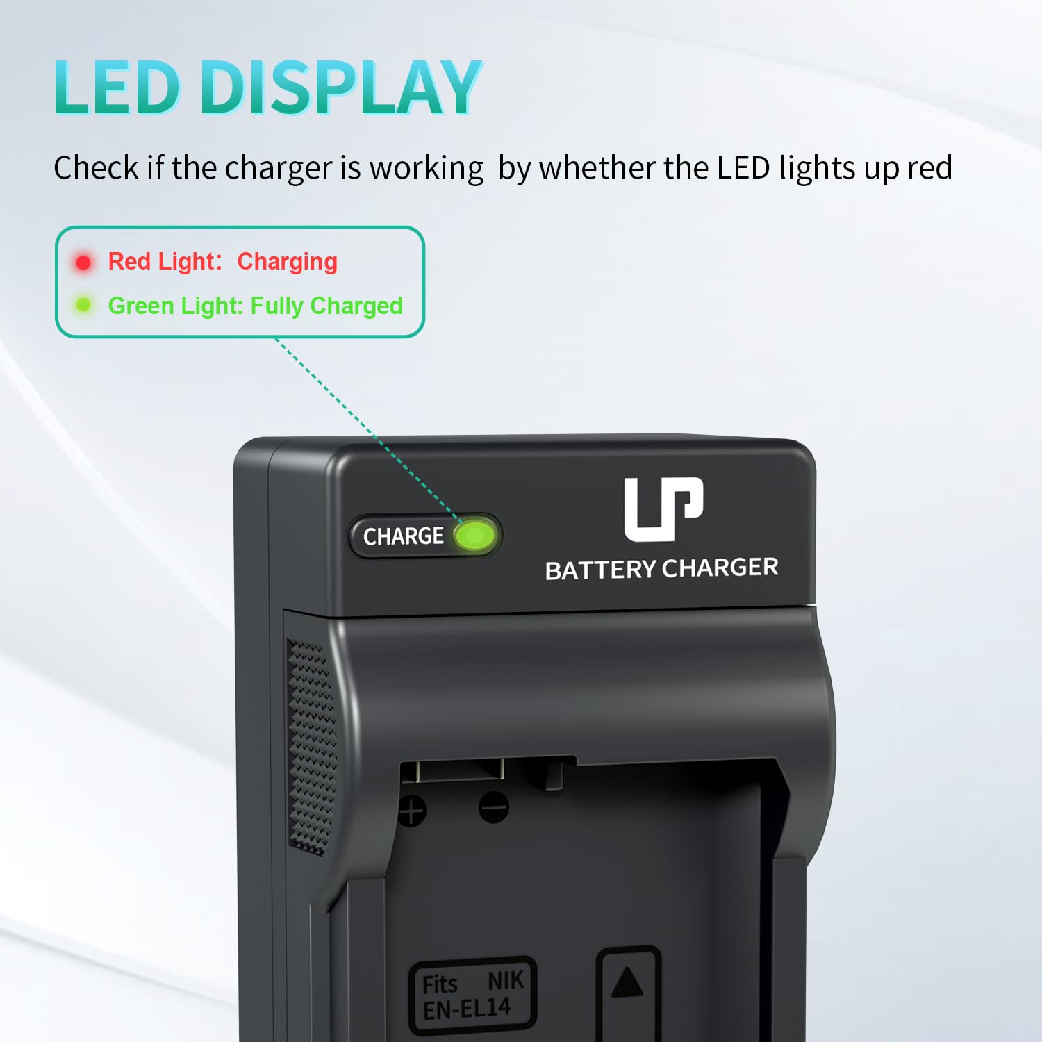 Lp En El14 En El14A Battery Charger, Charger Compatible With Nikon D3500, D5600, D3300, D5100, D5500, D3100, D3200, D5200, D5300