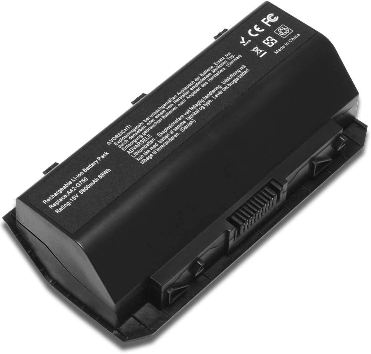 Amanda A42 G750 Battery Replacement For Asus G750 G750J G750Jh G750Jm G750Js G750Jw G750Jx G750Jz Rog Series 0B110 00200000M 15V