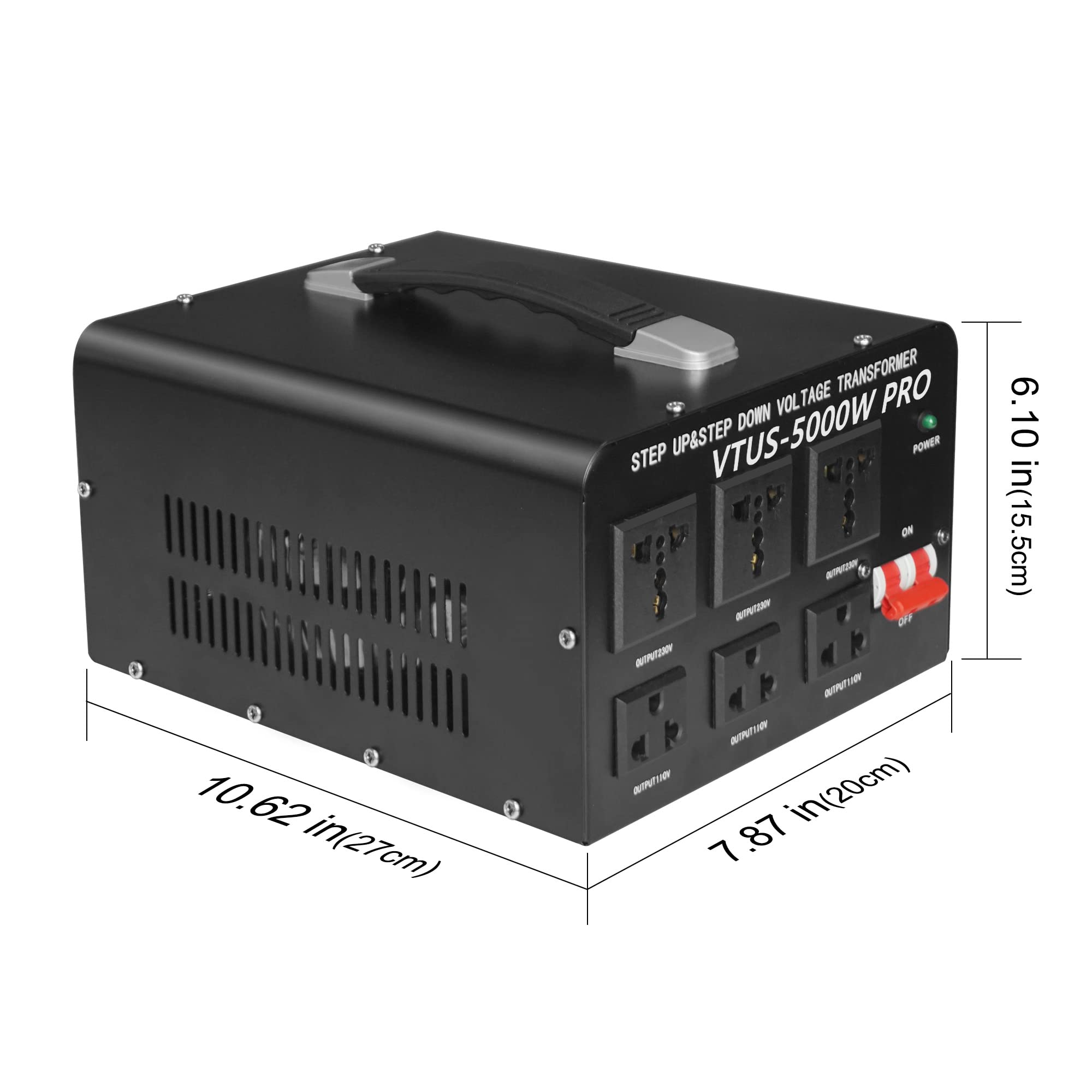 Lvyuan 5000 Watt Voltage Converter Transformer Heavy Duty Step Up Step Down Ac 110V/120V/220V/240V Converter With Hard Wiring