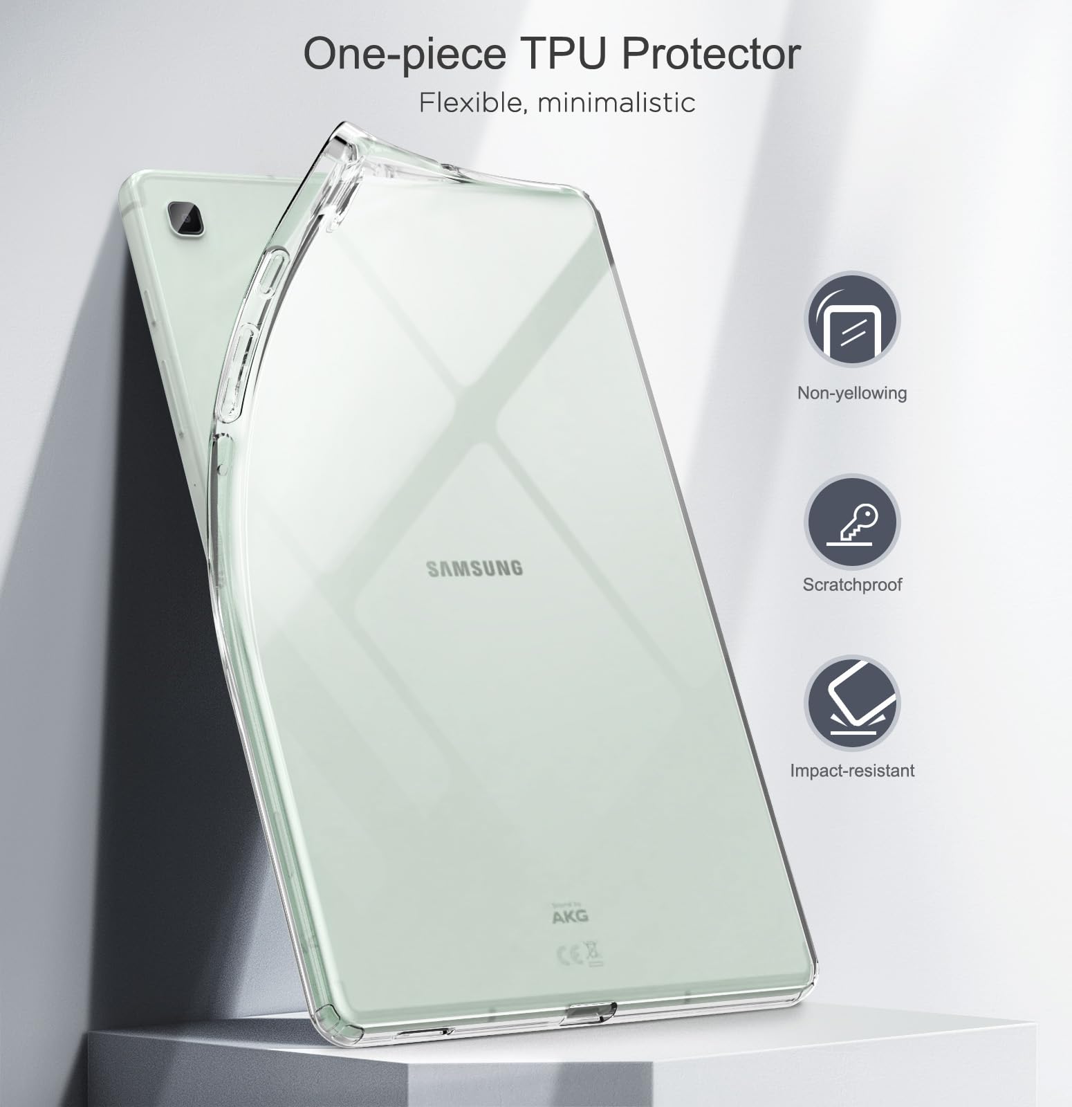 Moko Clear Case For Samsung Galaxy Tab S6 Lite 10.4 Inch 2024/2022/2020 (Model: Sm-P620/P625/P613/P619/P610/P615/P617), Ultra Sl