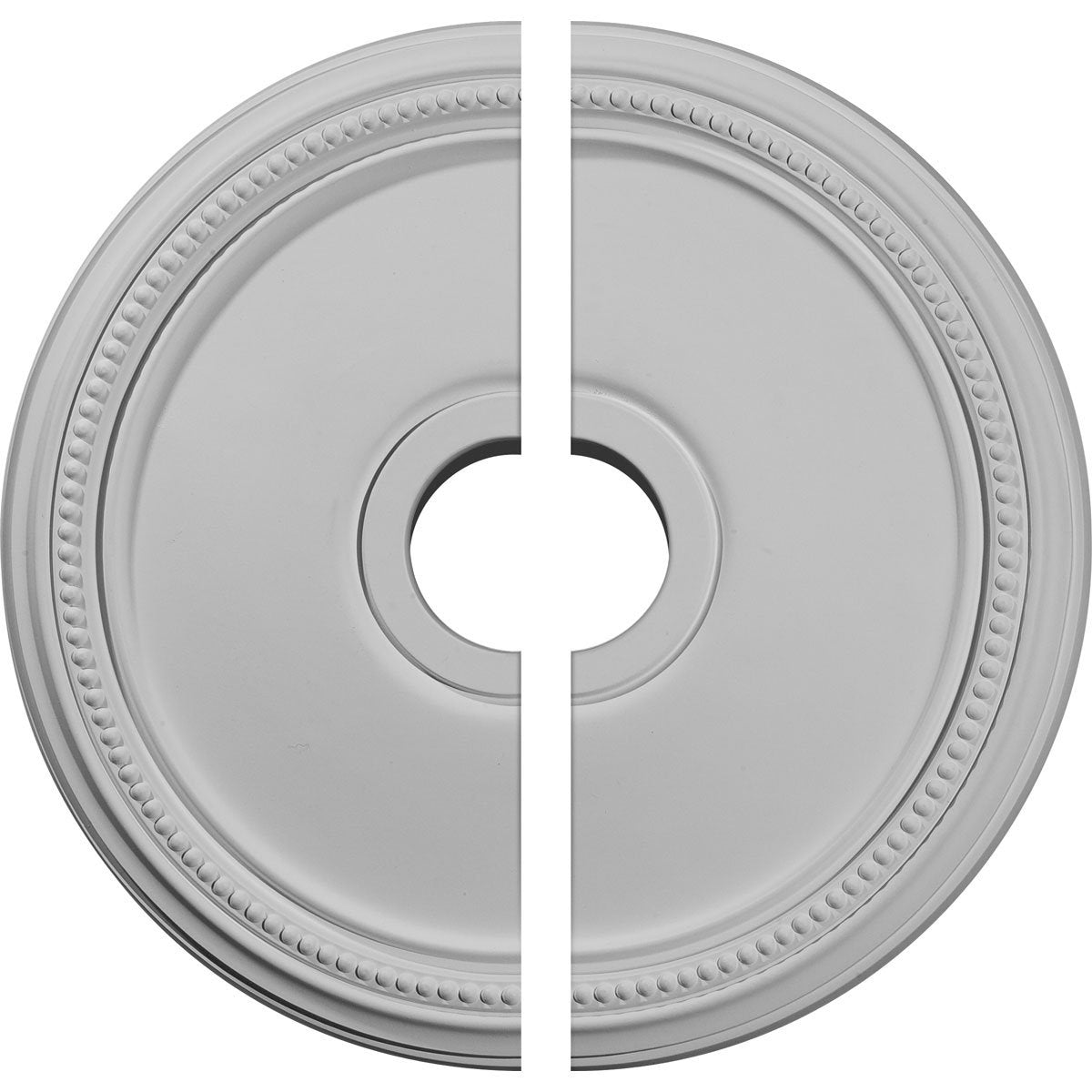 Ekena Millwork Cm18Di2 Diane Ceiling Medallion, 18''Od X 3 5/8''Id X 1 1/8''P, Factory Primed White