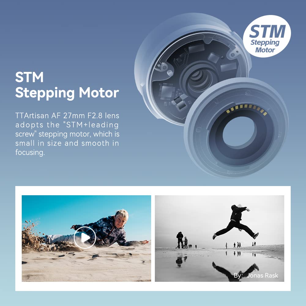 Ttartisan Af Aps C 27Mm F2.8 Auto Focus Lenses For E Mount Compatible With Mirrorless Camera A5000?A5100?A6000?A6100?A6300?Nex 3N?Nex 5R?Nex 5?Nex 5N?Nex 7?Nex5C?Zv E10?Fx30