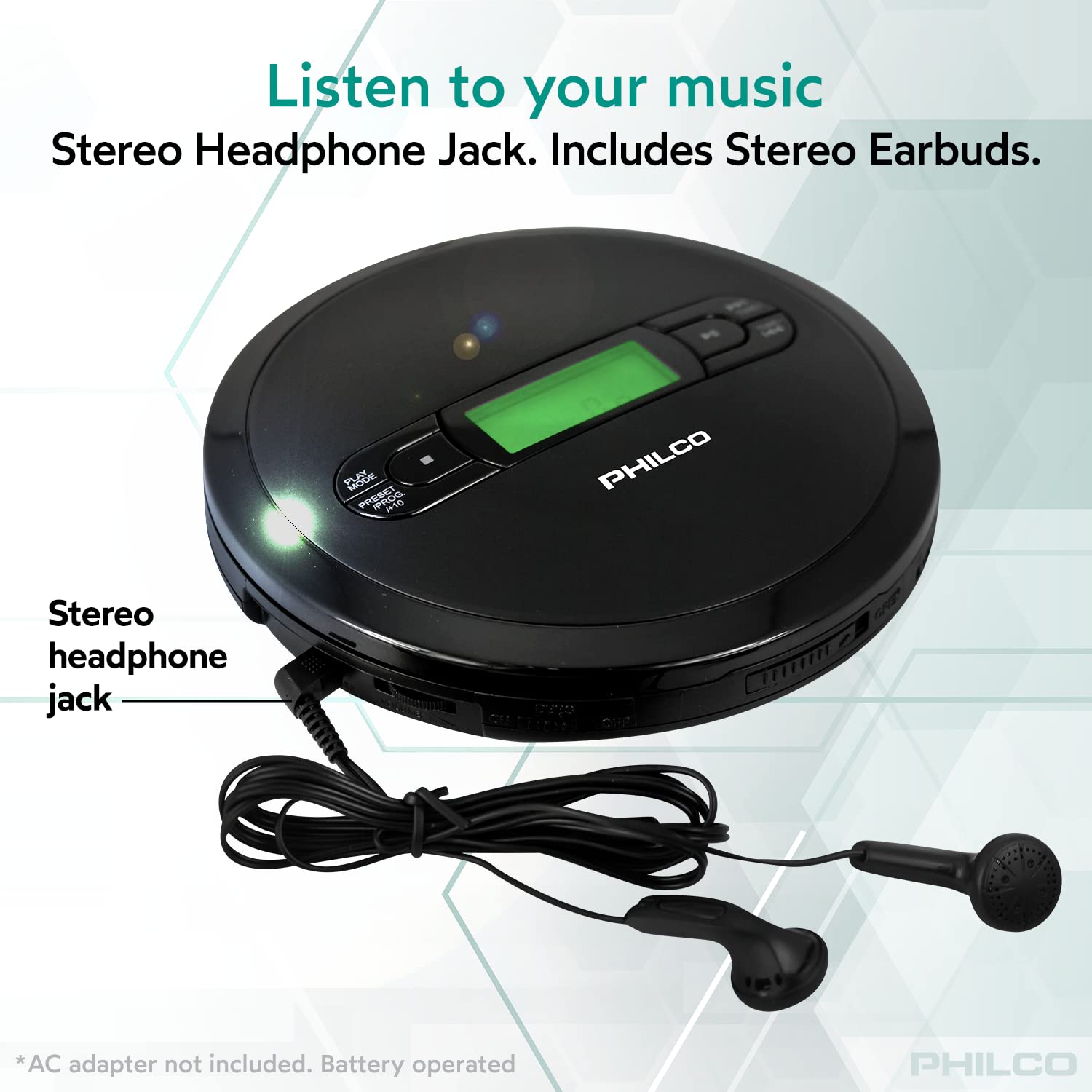 Philco Personal Cd Player With Mp3 Playback, Fm Radio & 60 Second Anti Shock