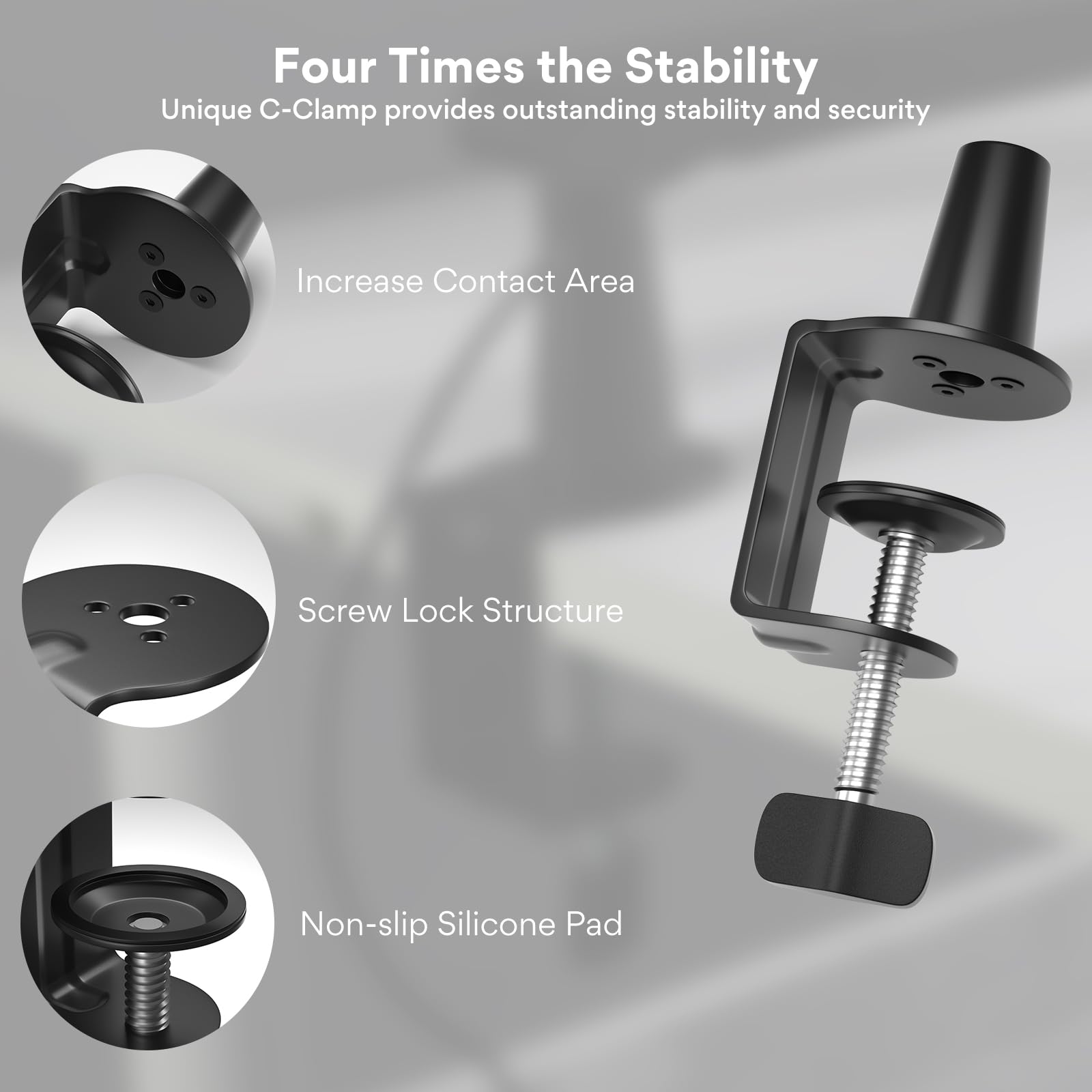 Maono Microphone Arm, Mic Boom Arm With Cable Management Channels, Desk Clamp, Versatile Mounting, And Fully Adjustable, Heavy D