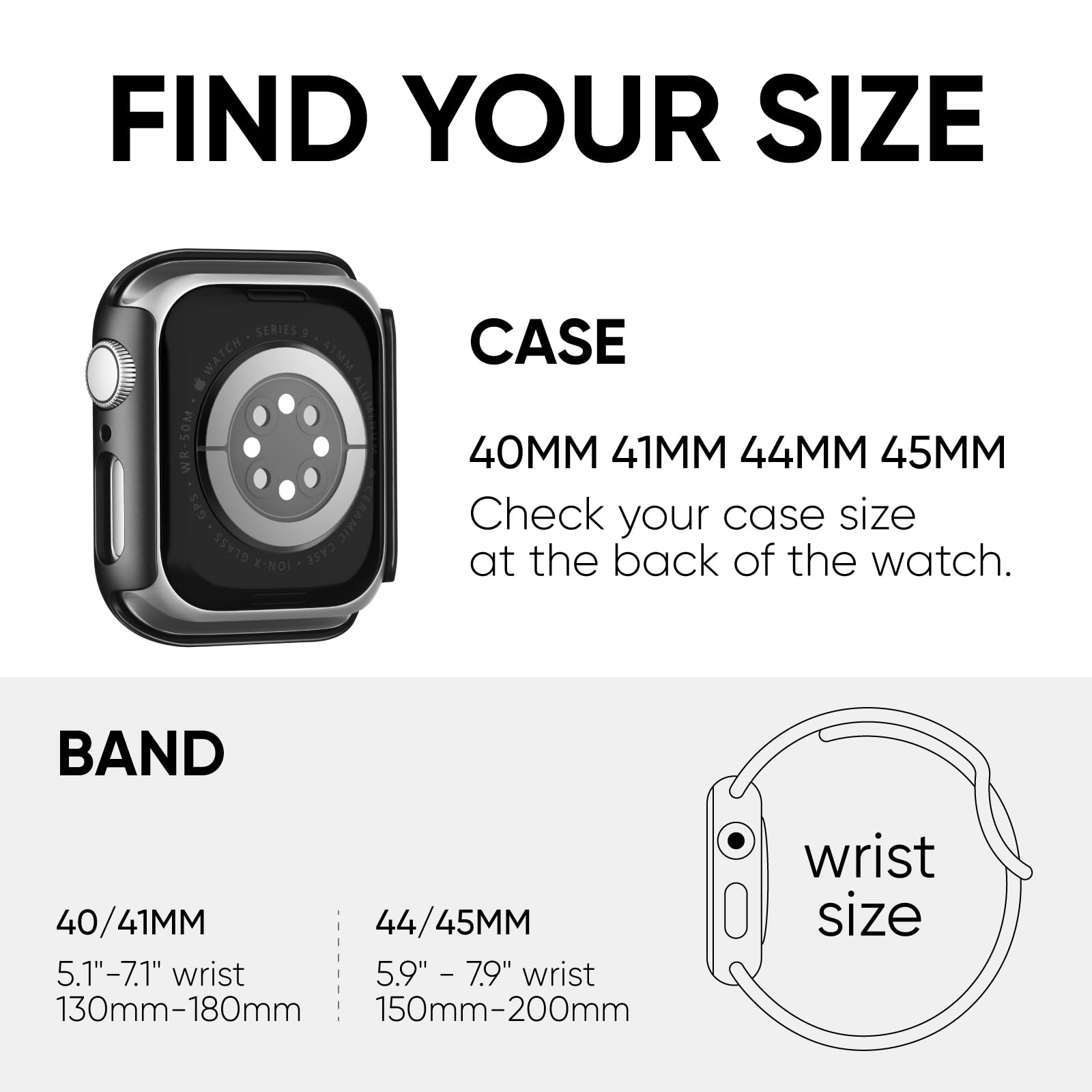 Adorique 3 In 1 For Apple Watch Band 40Mm 41Mm With Case & Screen Protector, Silicone Sport Band And Protective Cover With 9H Te