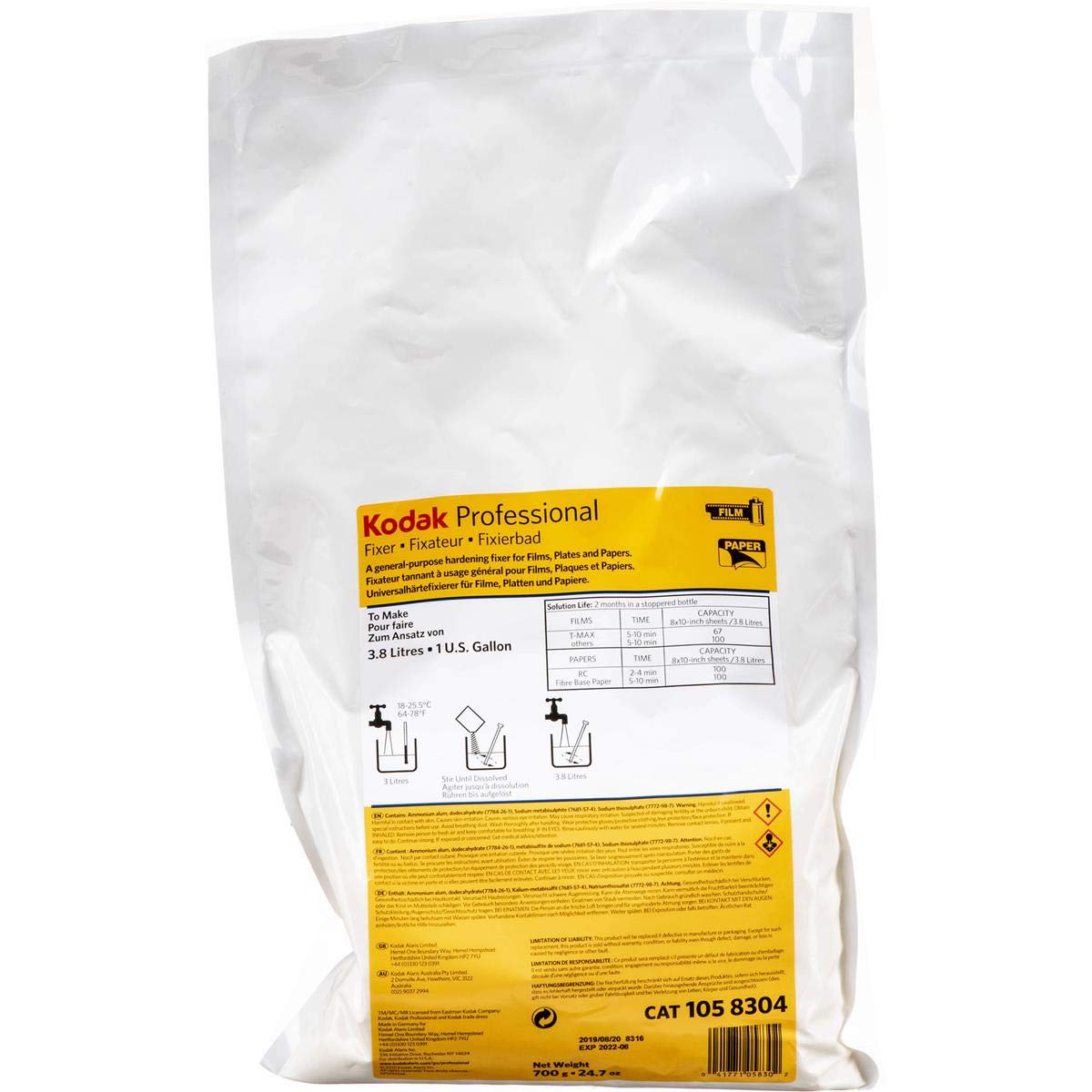 Kodak Professional Fixer, Makes 1 Gallon