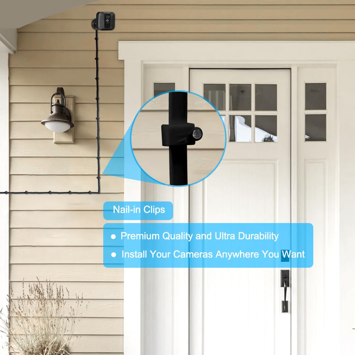 Basesailor 30Ft Blink Outdoor/Indoor 3Rd Gen Micro Usb Cable With Charger Adapter,Charger Brick And 90 Degree Right Angled Micro