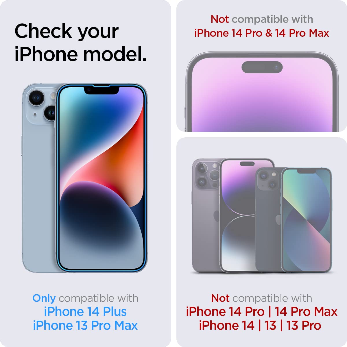 Spigen Tempered Glass Screen Protector Compatible With Iphone 14 Plus/Iphone 13 Pro Max   Sensor Protection