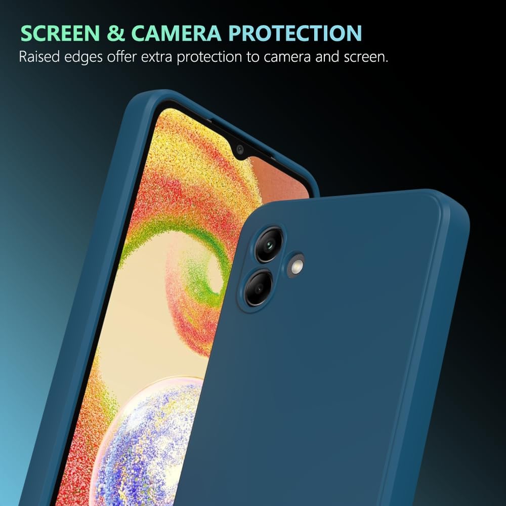Wogroo For Samsung Galaxy A04E Case Dark Blue, Scratch Resistant With Soft Touch, Slim Thin Phone Cover For Samsung Galaxy A04E