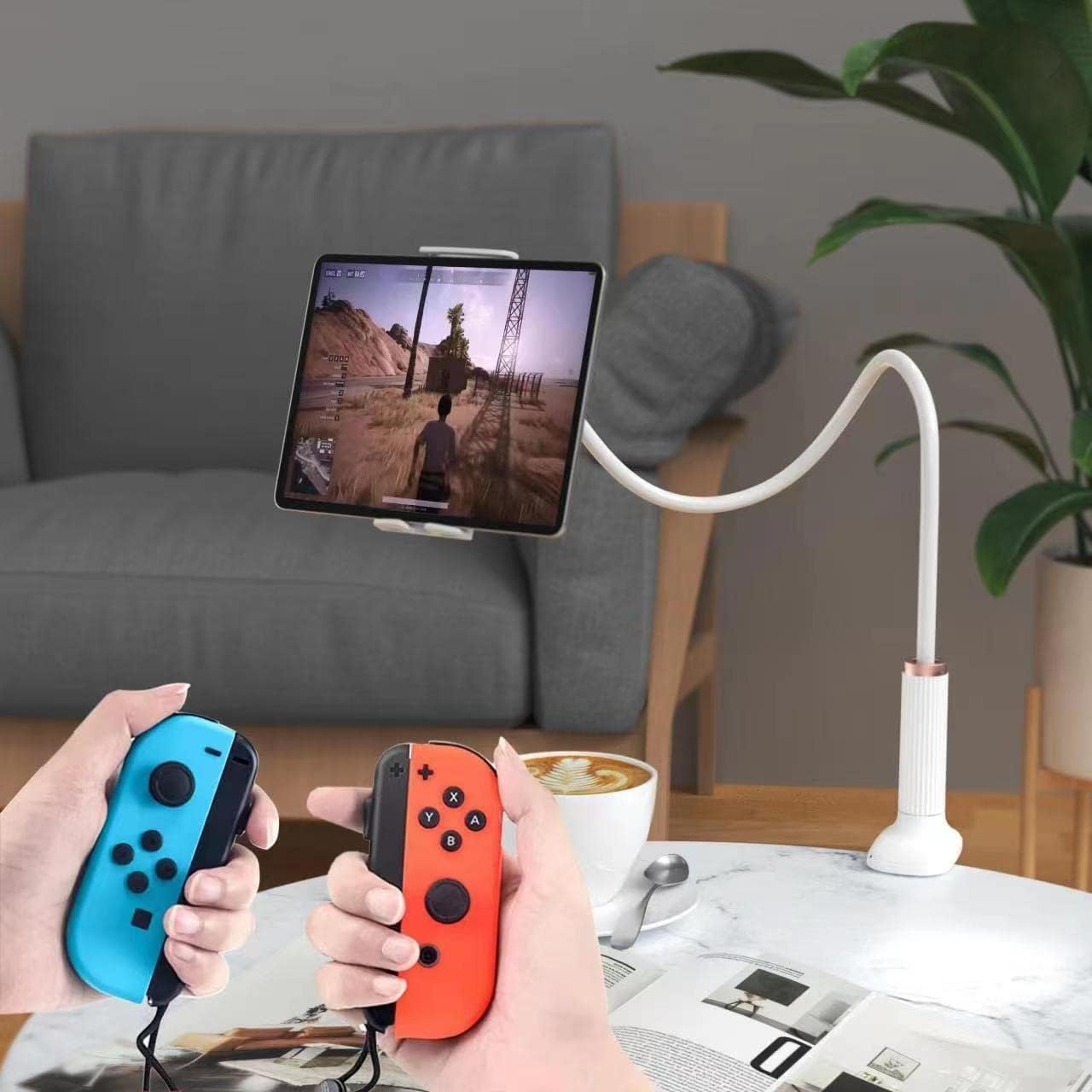 Niumowa Gooseneck Tablet Holder   Flexible Tablet Stand, Tablet Holder,Cell Phone Holder,Cell Phone Stand, Flexible Adjustable A