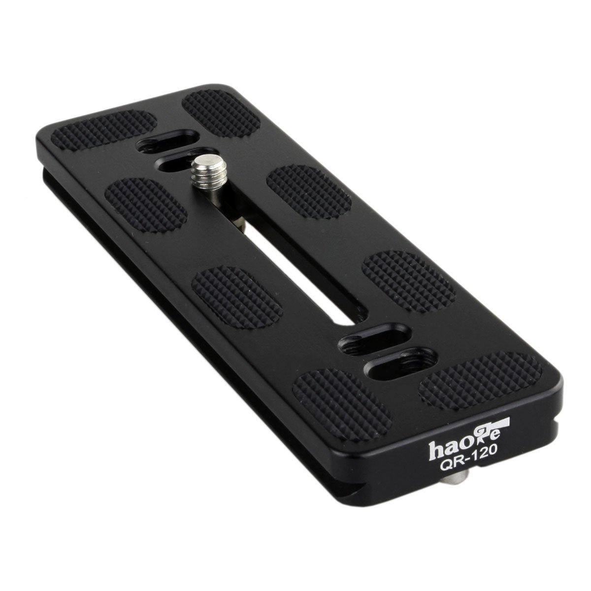 Haoge 120Mm Qr Quick Release Plate Dual Dovetail And D Ring Screw Fits Arca Swiss Standard For Tripod Ball Head