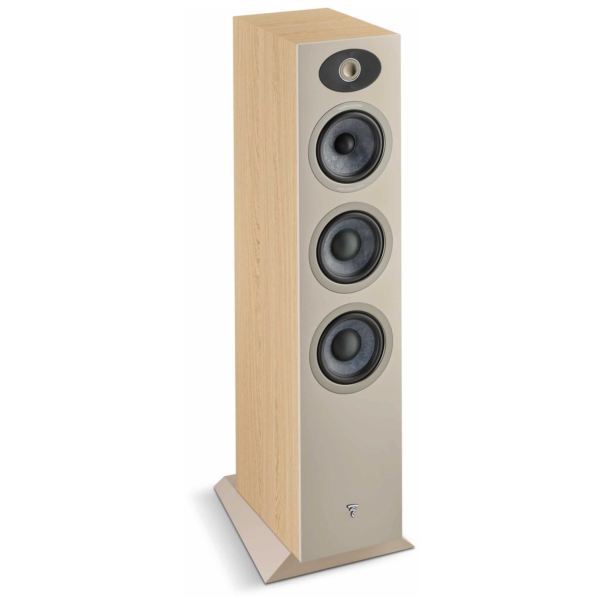 Focal Theva N2-3-Way Floorstanding Loudspeakers With 5-Inch Drivers, Sold Individually, Light Wood - Fthevan2Lw