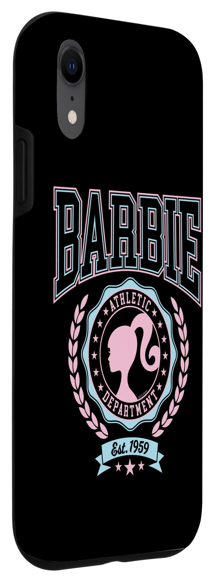 Iphone Xr Barbie   Varsity Athletic Department Silhouette Logo Case