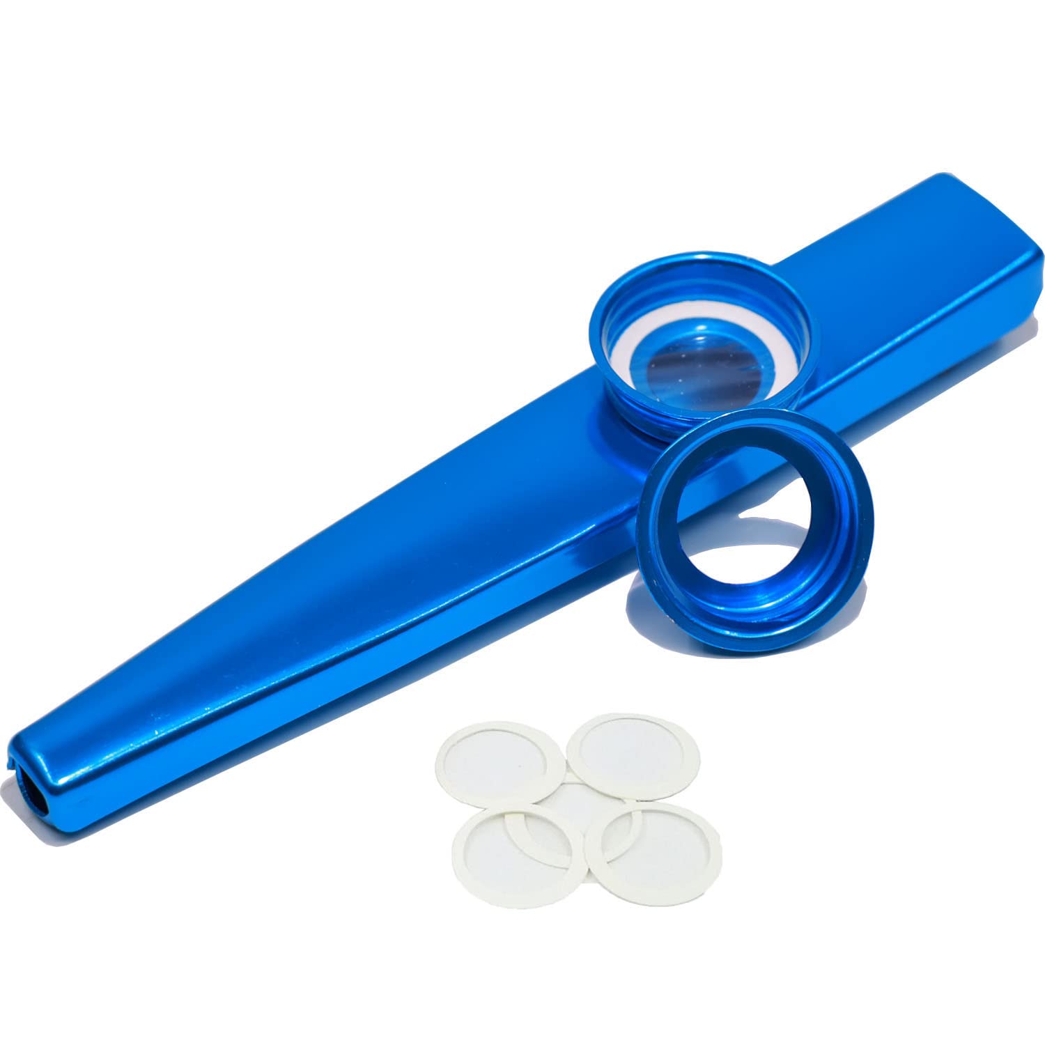 Fartime 7 Pcs Metal Kazoos With 20Pcs Kazoo Flute Diaphragms,Musical Instruments,Good Gift For Kids,A Good Companion For Ukulele