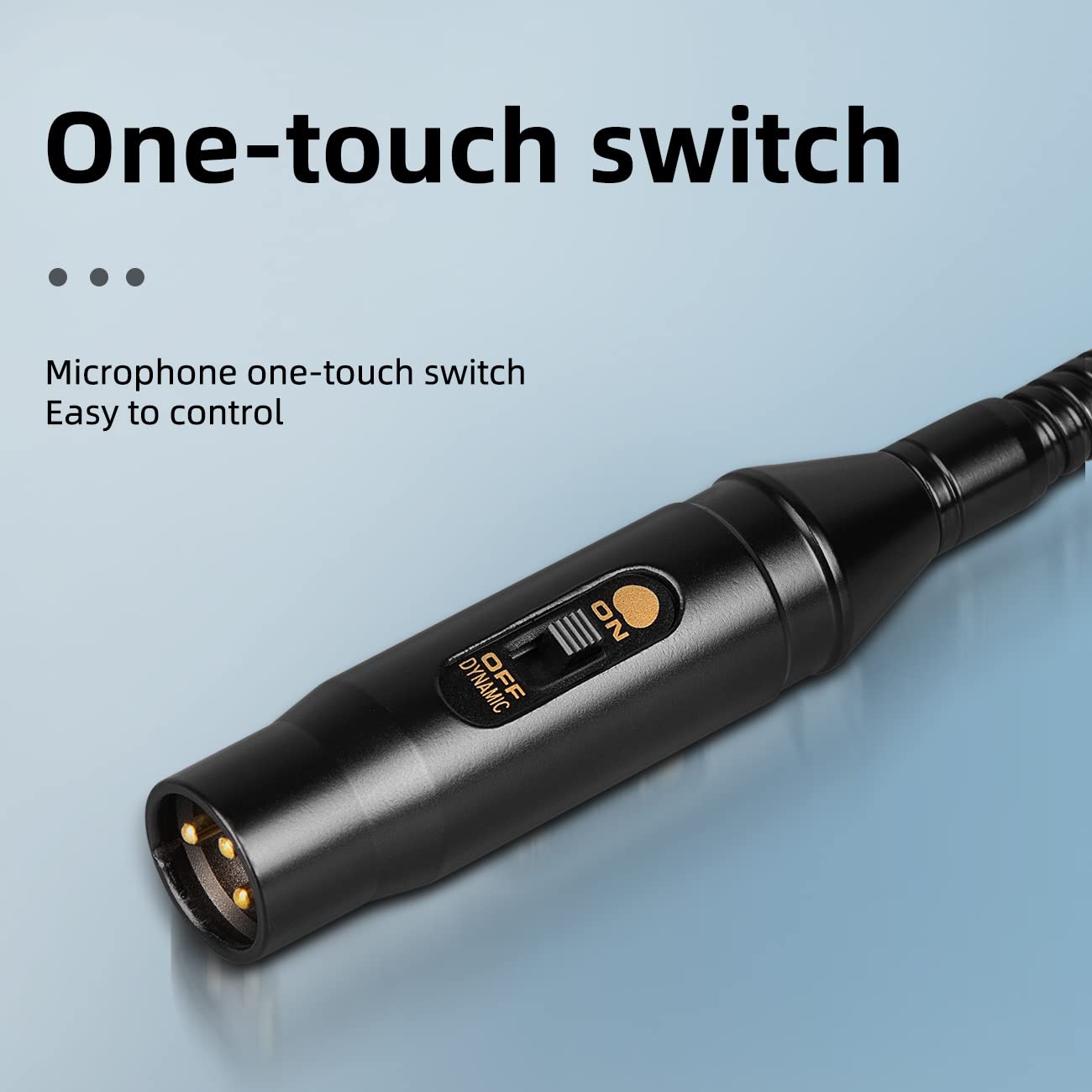 Depusheng Dj Mic Professional Xlr Gooseneck Microphone For Stage With Switch