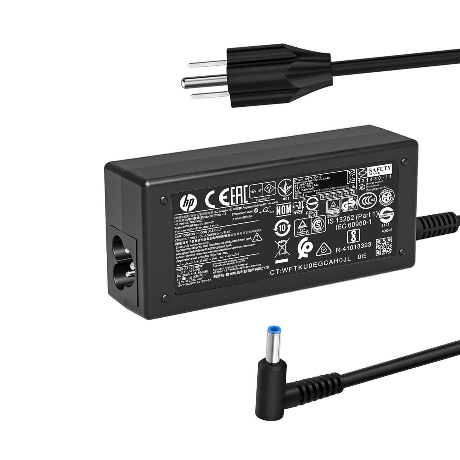 45W 19.5V 2.31A L25296 002 Laptop Charger Fit For Hp 741727 001 213349 009 740015 001 L25296 001/003 740015 002 Hp Pavilion 13 1