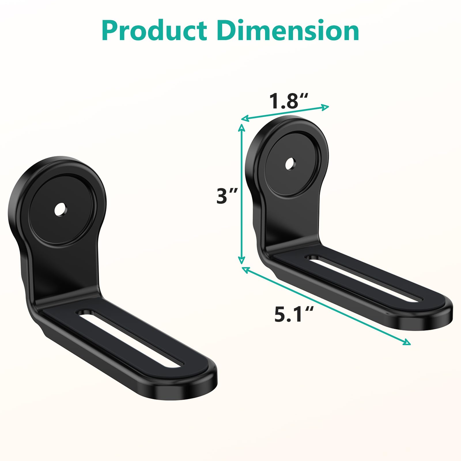 WALI Sound Bar Mounts Under TV, Universal Soundbar Wall Mount Shelf with Anti Skid Pad, Drywall Studless Soundbar Mount Easy to Install for All Types of Wall (SLK203), Black