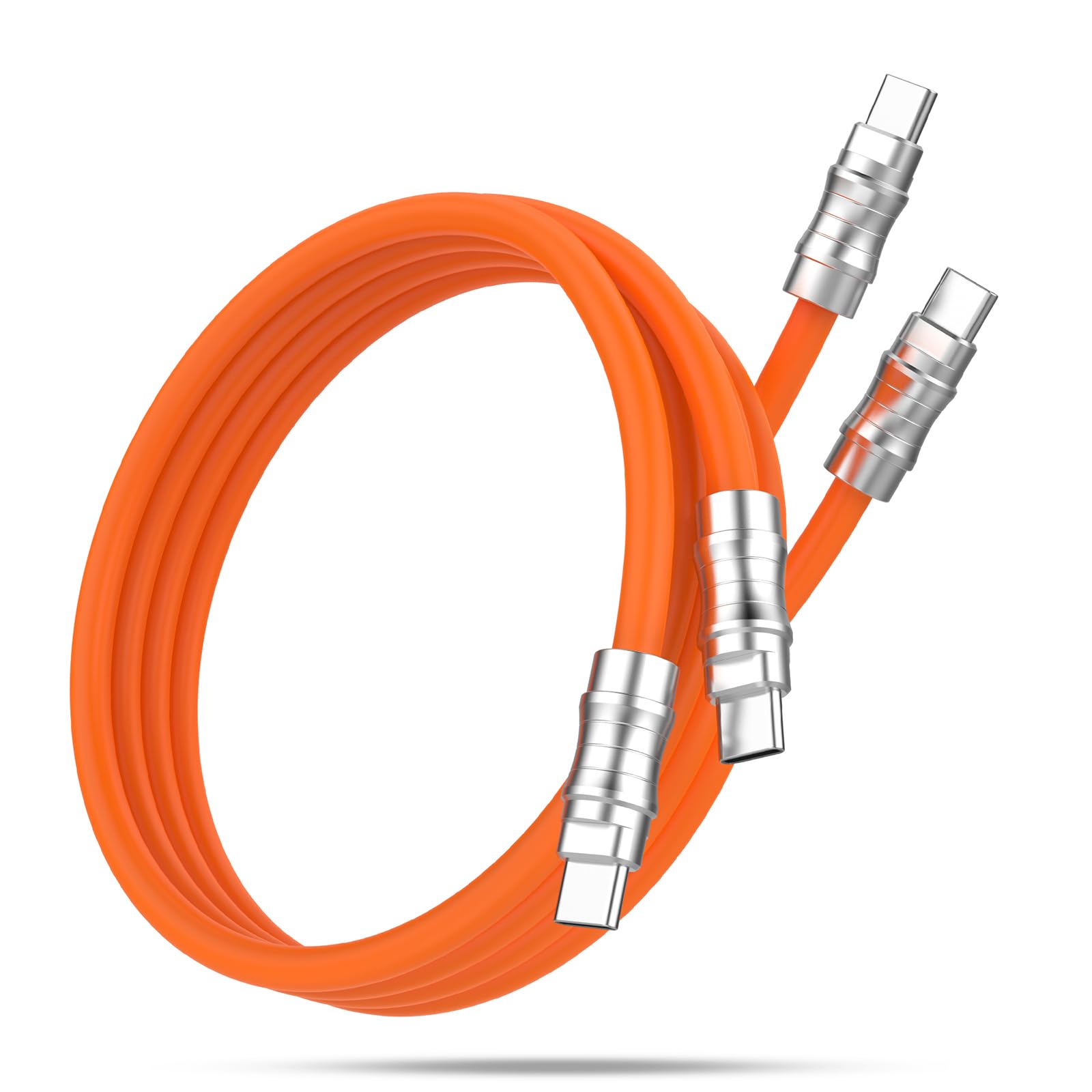 Iyuanepro Usb C To Usb C Silicone Cable 2Pack 10Ft, Ultra Flexible & Soft Usb Type C 100W Fast Charging Cable, Geek Industrial P