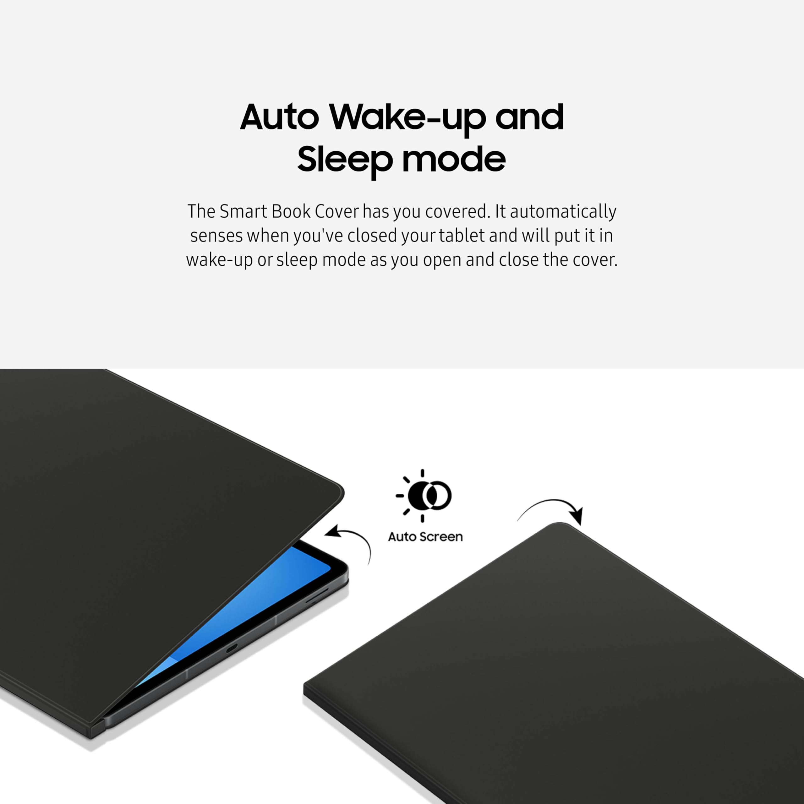 Samsung Galaxy Tab S10 Fe+ Smart Book Cover For Galaxy Tab S10 Fe+, Detachable Platform, Pc-Like Experience, Wireless Keyboard S