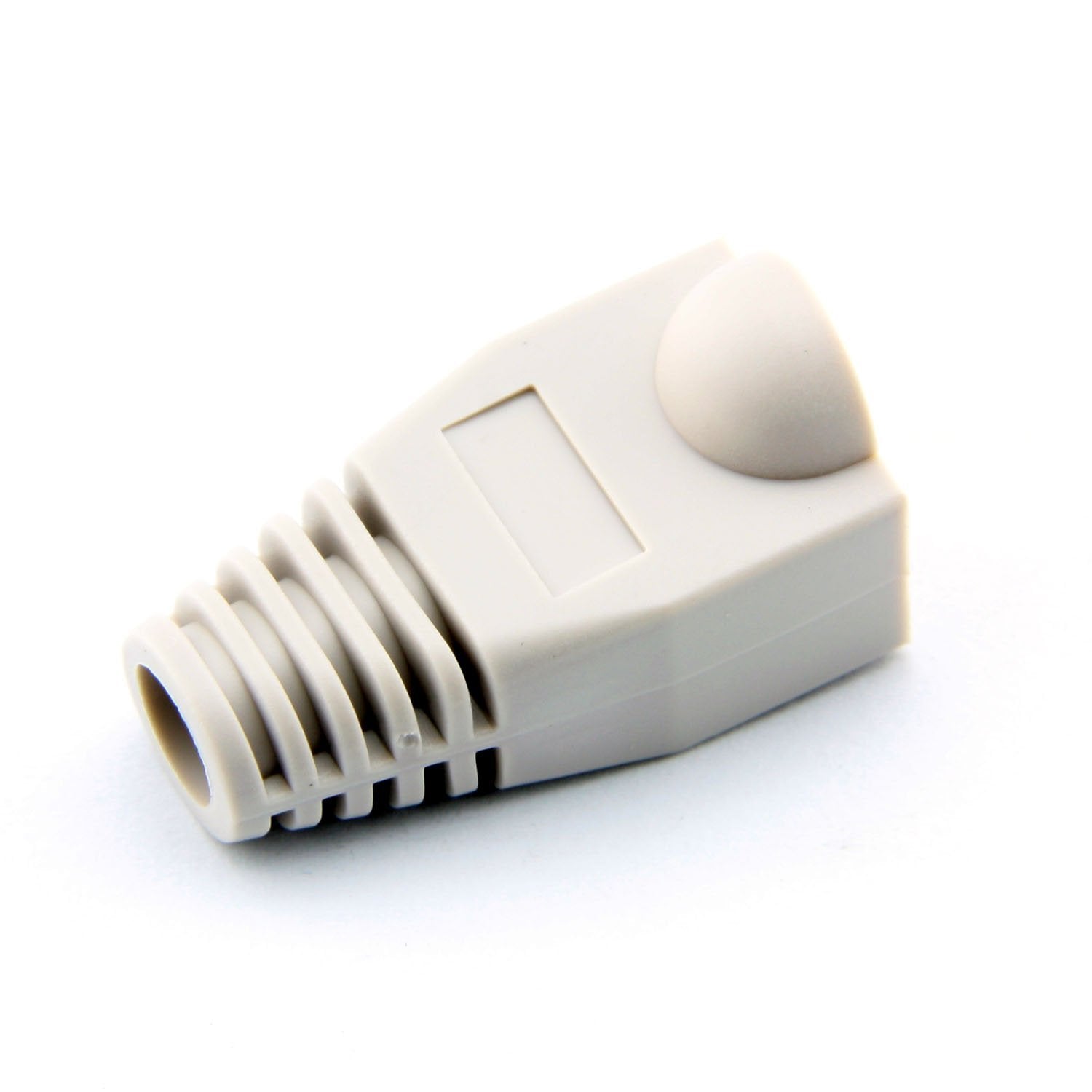100Pcs Cat5E Cat6 Rj45 Cable Strain Relief Boots Ethernet Network Connector Plug Cover (White)