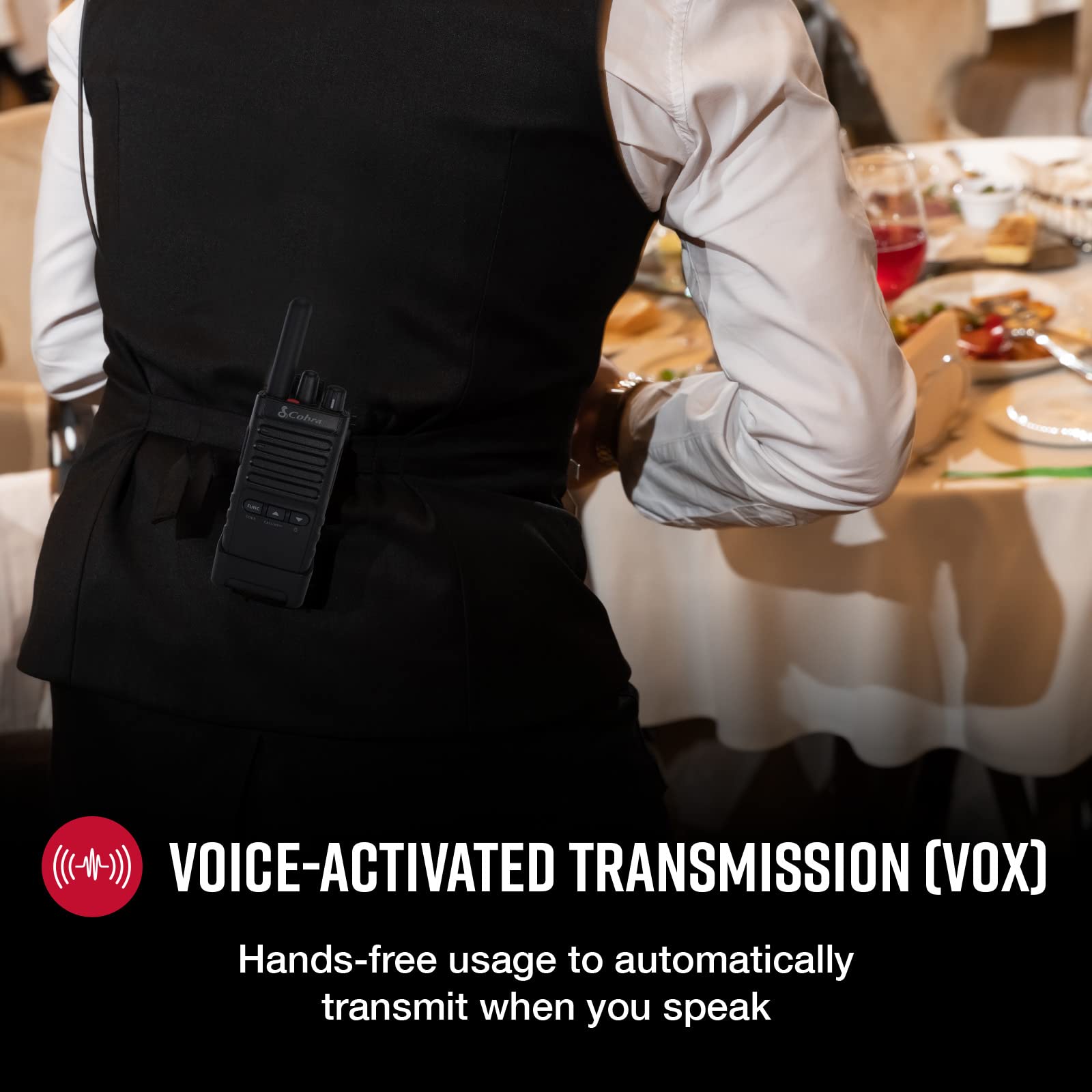 Cobra Px650 - Professional/Business Walkie Talkies - Rechargeable, 300,000 Sq. Ft/25 Floor Range, Dust Protected And Splashproof