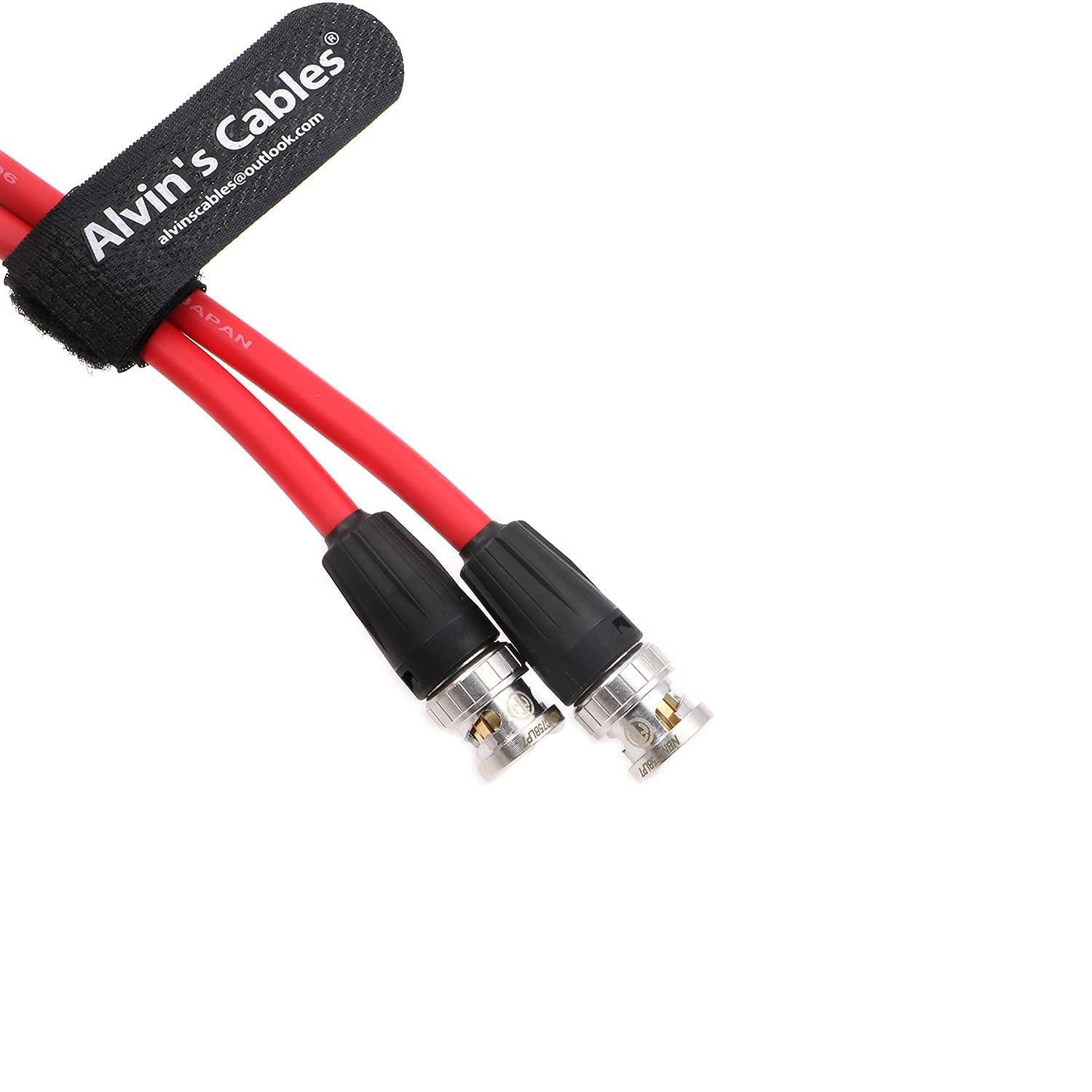 Alvin'S Cables 12G Hd Sdi Video Coaxial Cable Bnc Male To Male For 4K Video Camera (Red 1M)