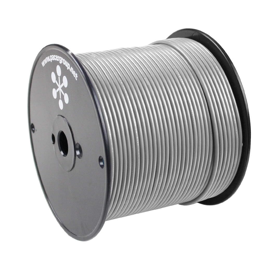 Pacer Grey 18 Awg Primary Wire - 500&#39;,WBHDWB0CWHLLXNS