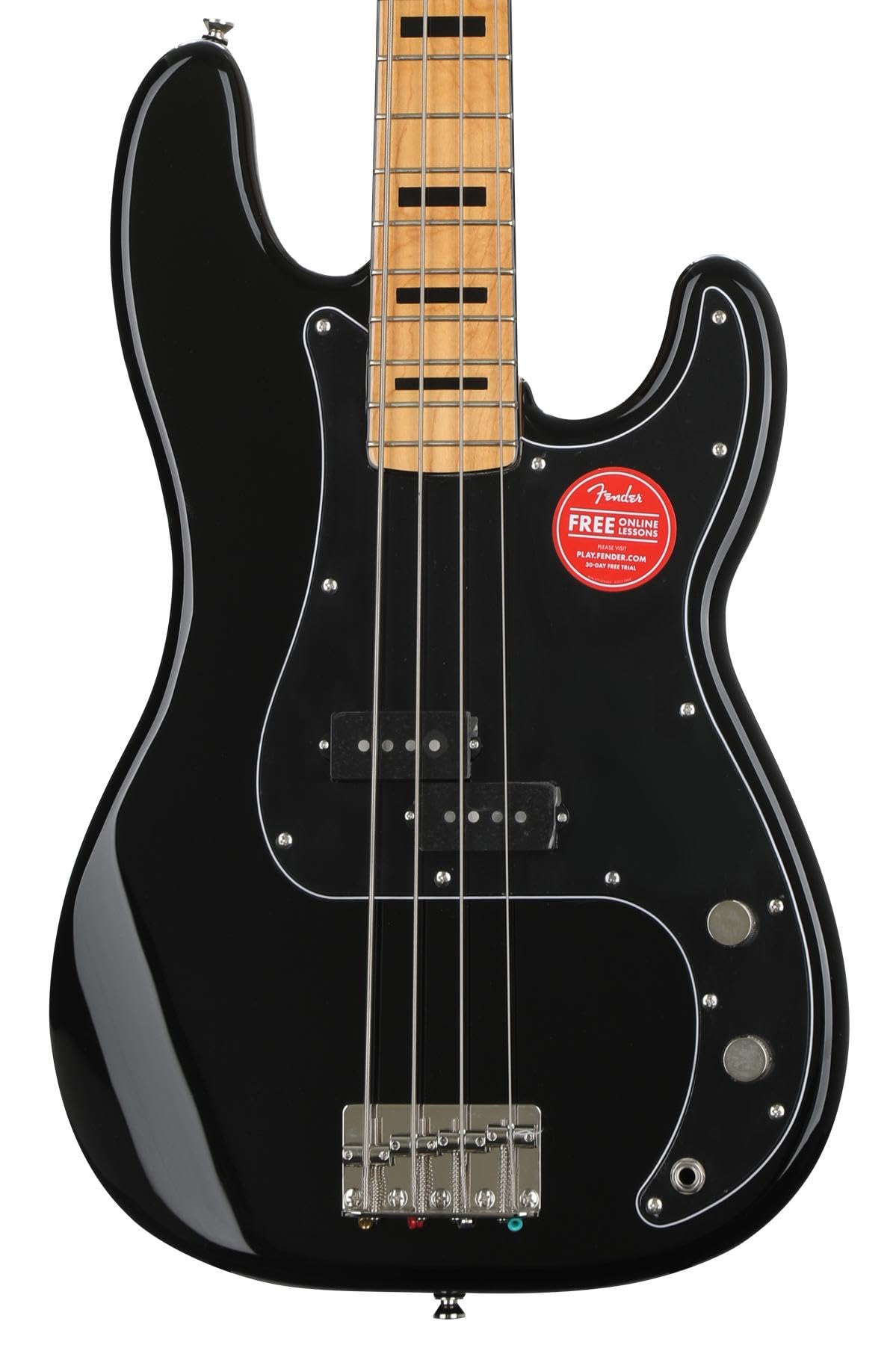 Fender Squier Classic Vibe 70S Precision Bass, Black, Maple Fingerboard