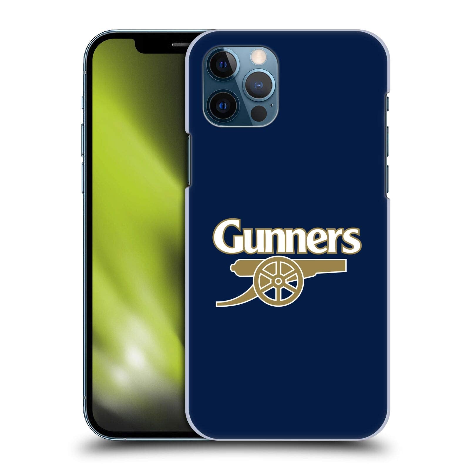 Head Case Designs Officially Licensed Arsenal Fc Gunners Blue Crest 2 Hard Back Case Compatible With Apple Iphone 12 / Iphone 12