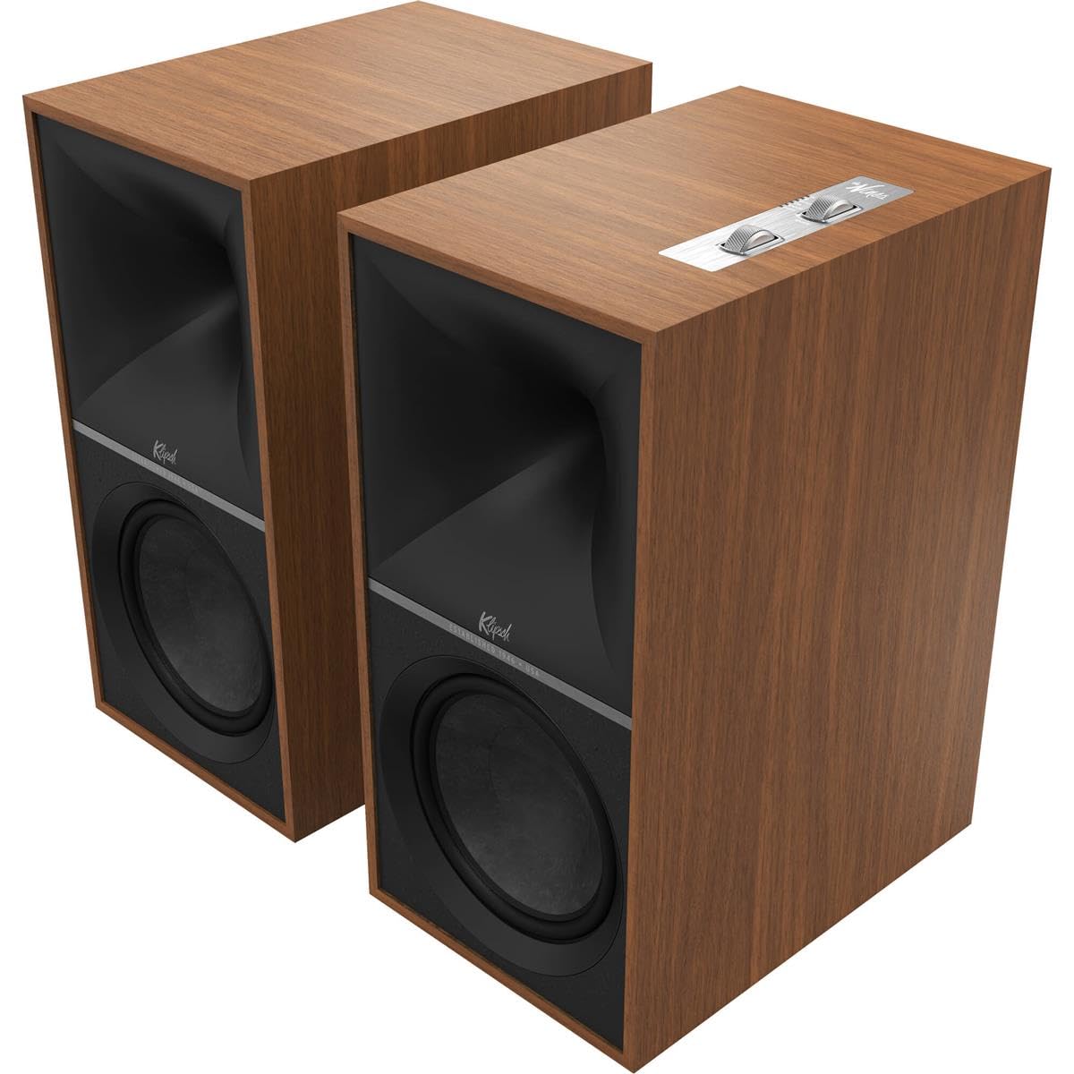 Klipsch The Nines Heritage Inspired (Pair) Powered Speakers   Walnut